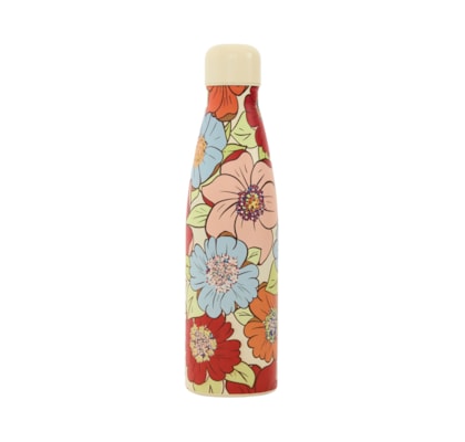 Garrafa Glub Glub 500ML Floral Carolina - Branco