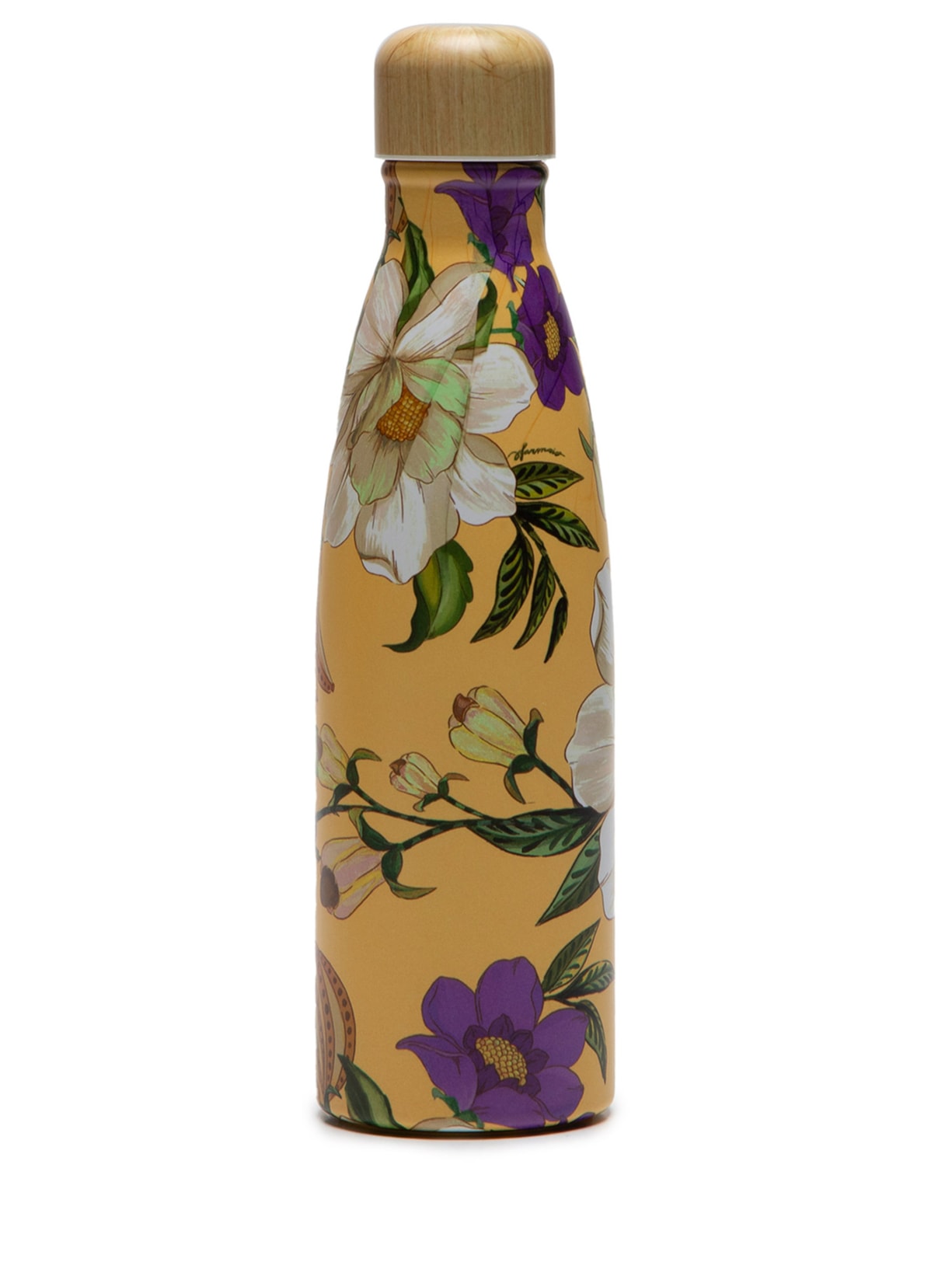 Garrafa Glub Glub 500ML Pássaro Em Flor - Amarelo
