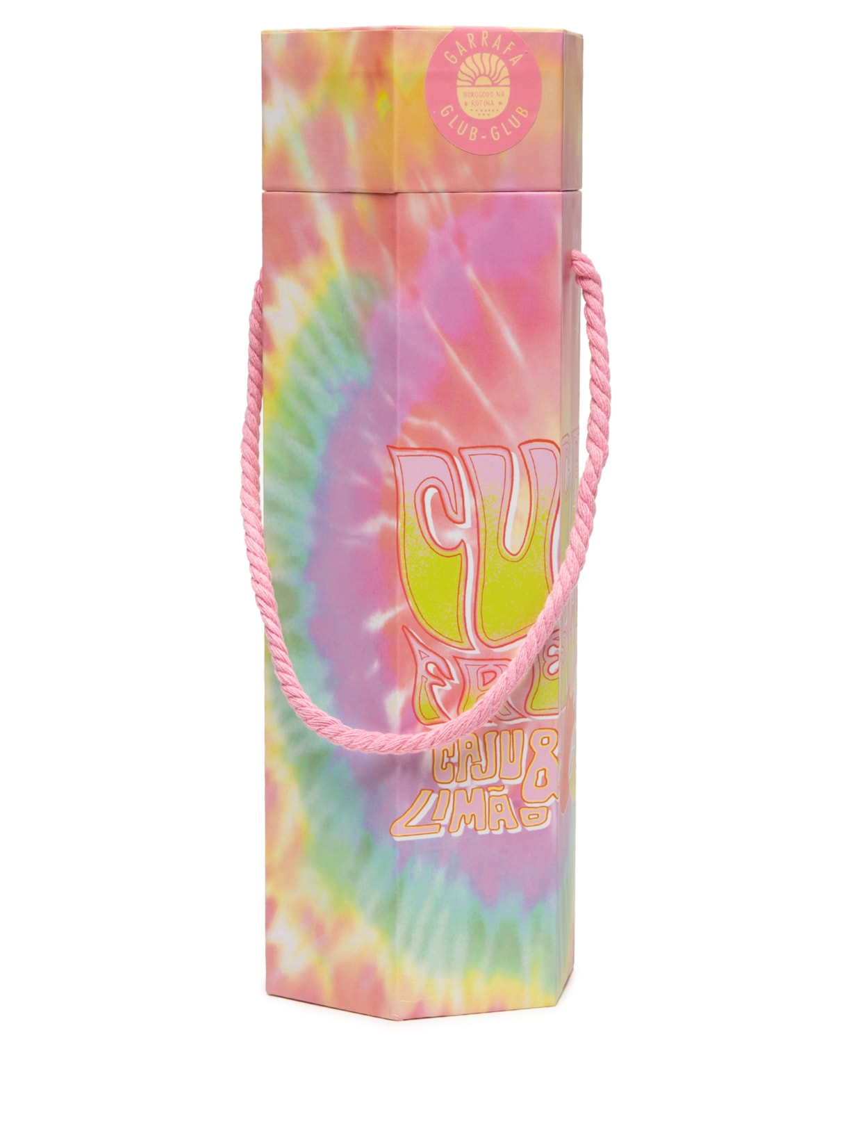 Garrafa Glub Glub Cuca Fresca 750ML Rosa Farm Etc