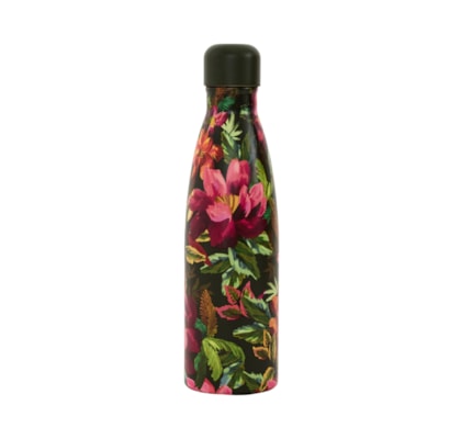 Garrafa Glub Glub Painted Florwers 500ML - Verde