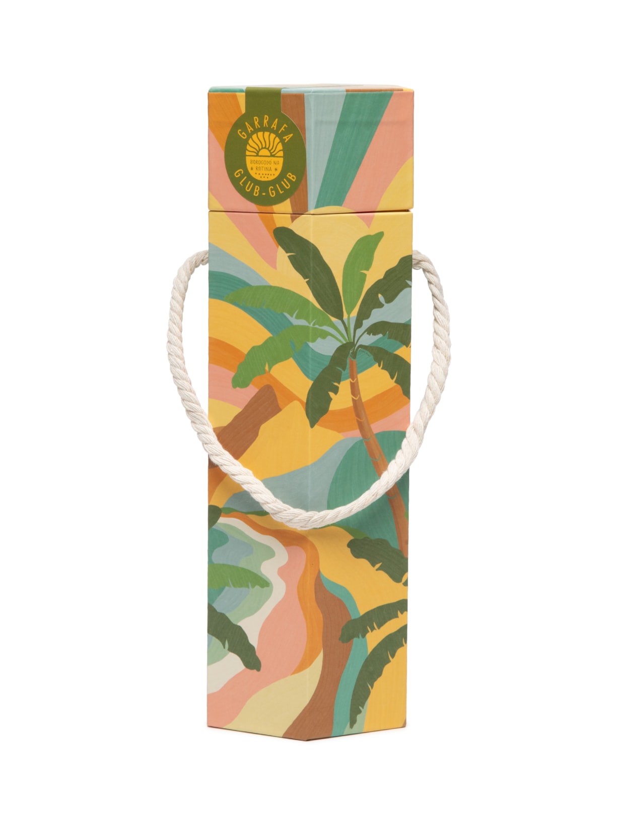 Garrafa Glub Glub Paisagem Carioca 500ML Amarelo Farm Etc