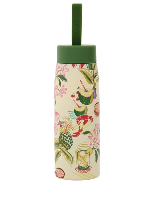 Garrafa Que Sede 500ML Comida De Praia - Branco
