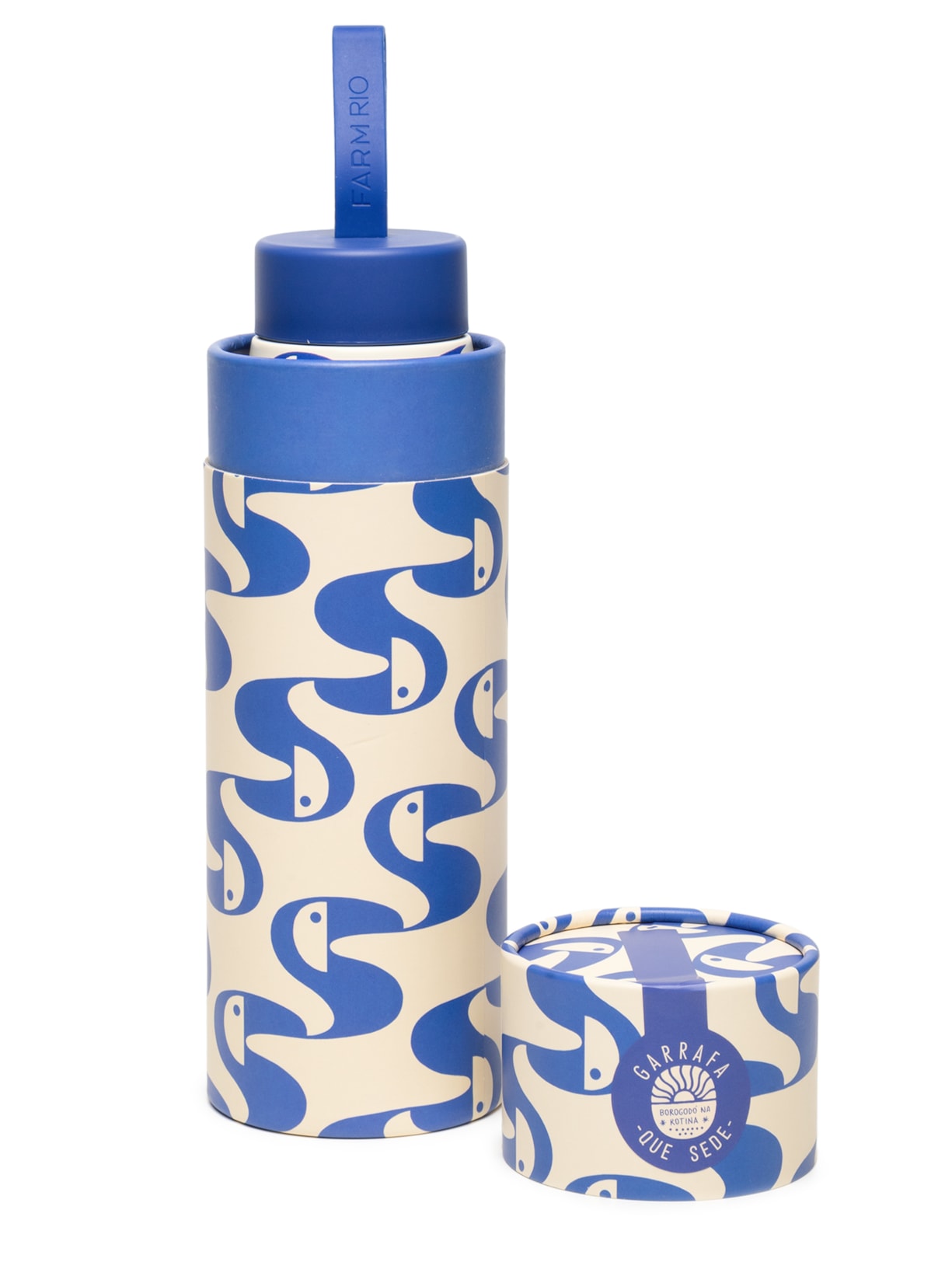 Garrafa Que Sede 500ML Copatucano Azul Farm Etc