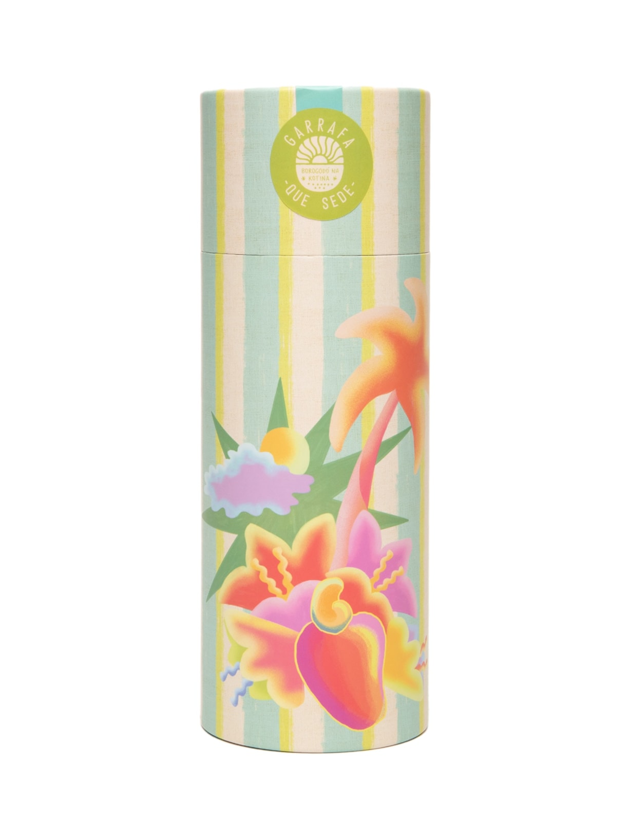 Garrafa Que Sede 500ML Gráfico Tropi Verde Farm Etc