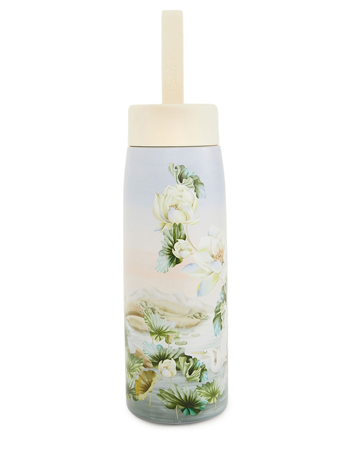 Garrafa Que Sede 500ML Lago De Lotus Bege Farm Etc