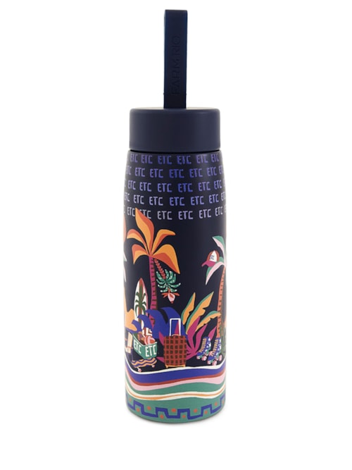 Garrafa Que Sede 500ML Mundo Az - Azul