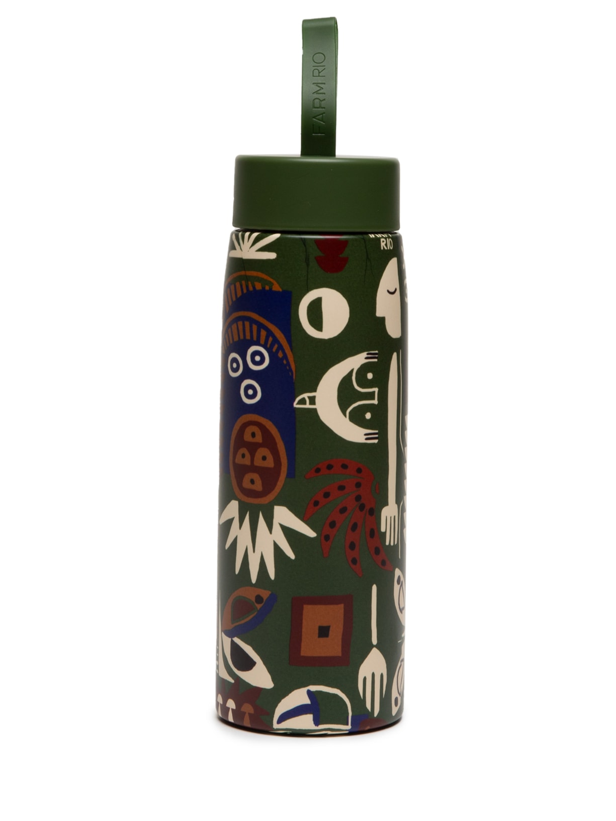 Garrafa Que Sede 750ML Gráfico Tropi - Verde