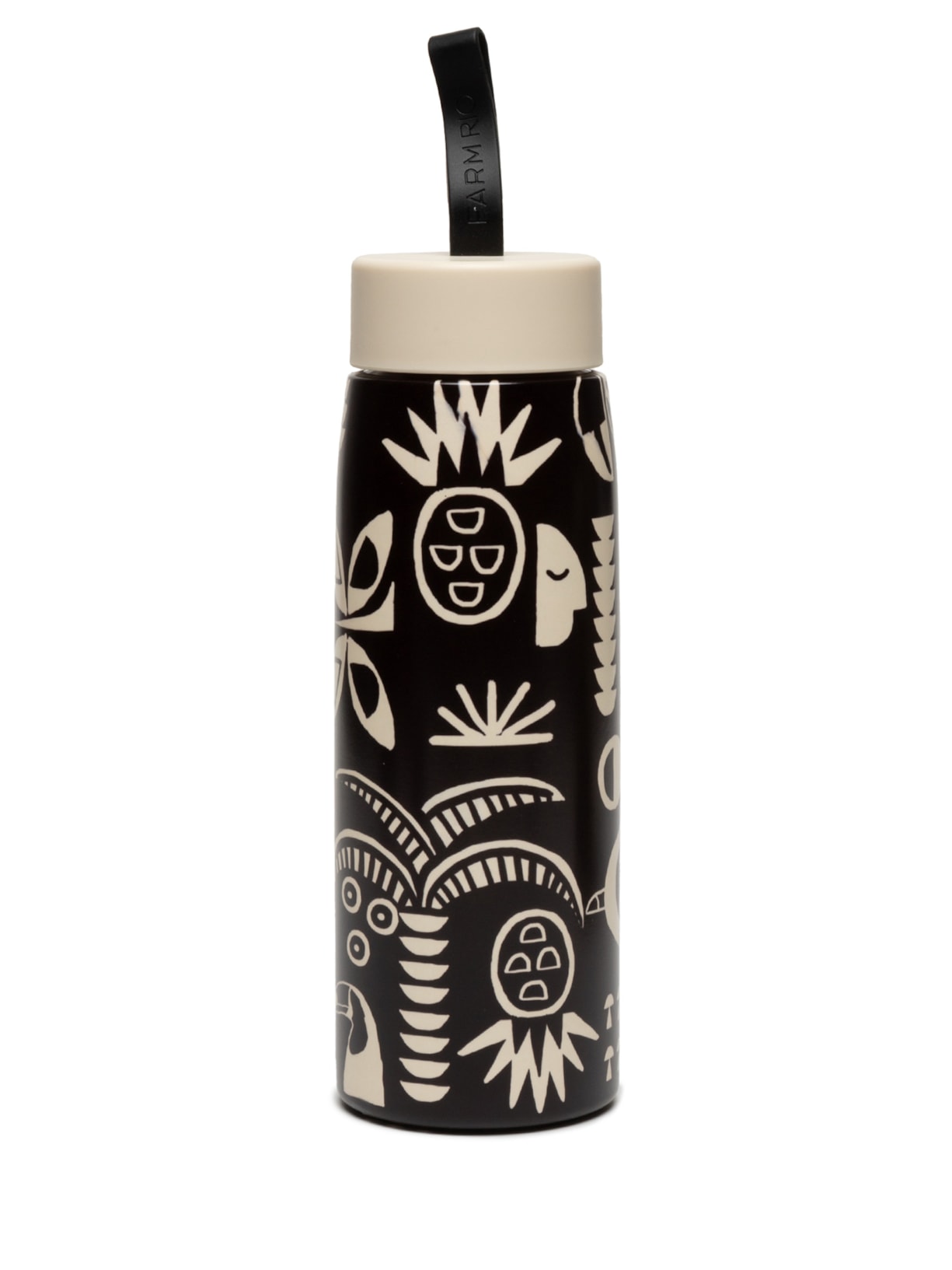 Garrafa Que Sede 750ML Lenço Tropicano - Preto