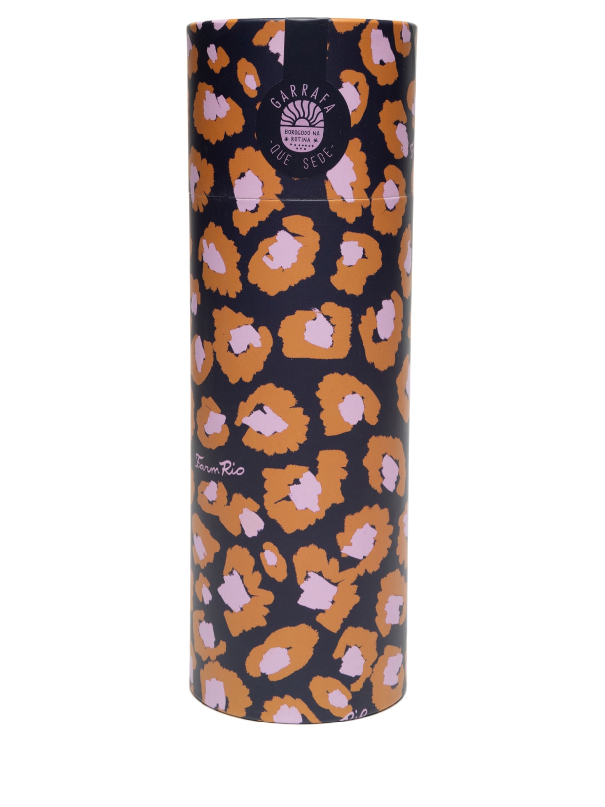 Garrafa Que Sede 750ml Leopard Pop Azul Farm Etc