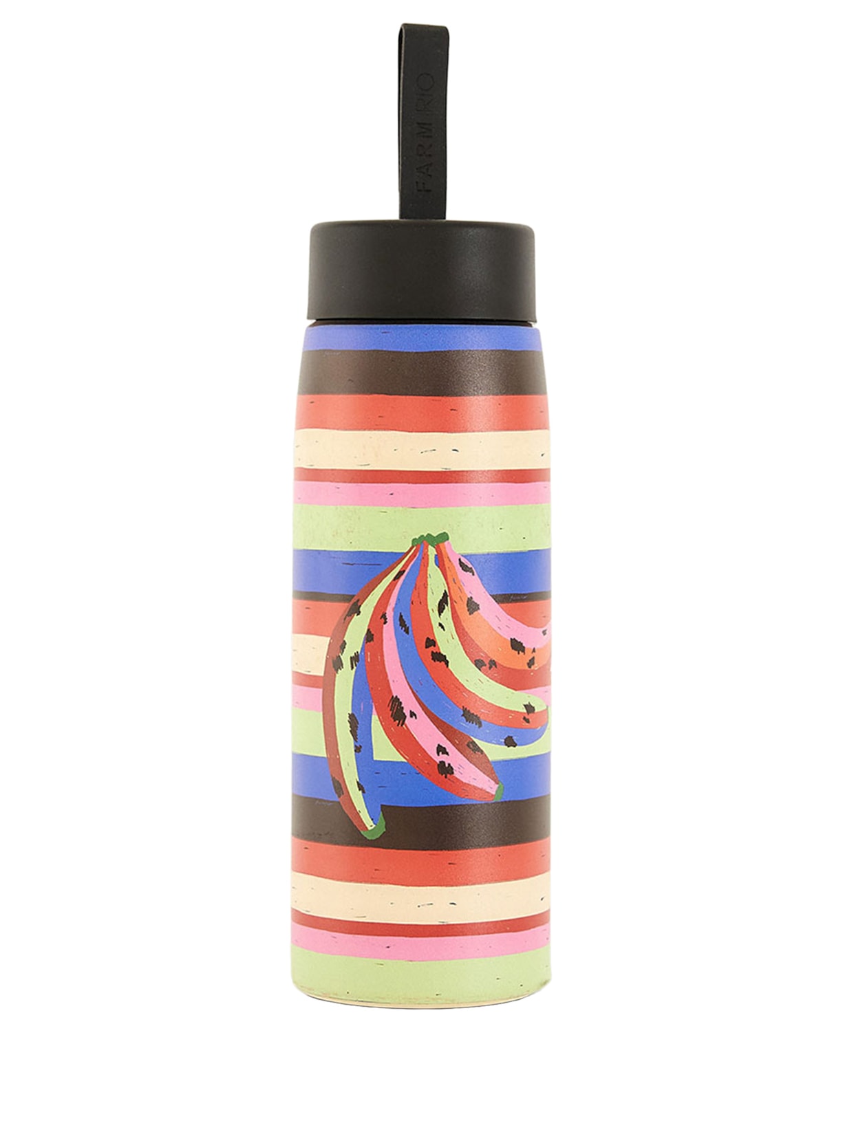 Garrafa Que Sede 750ML Listras Jardim Preto Farm Etc