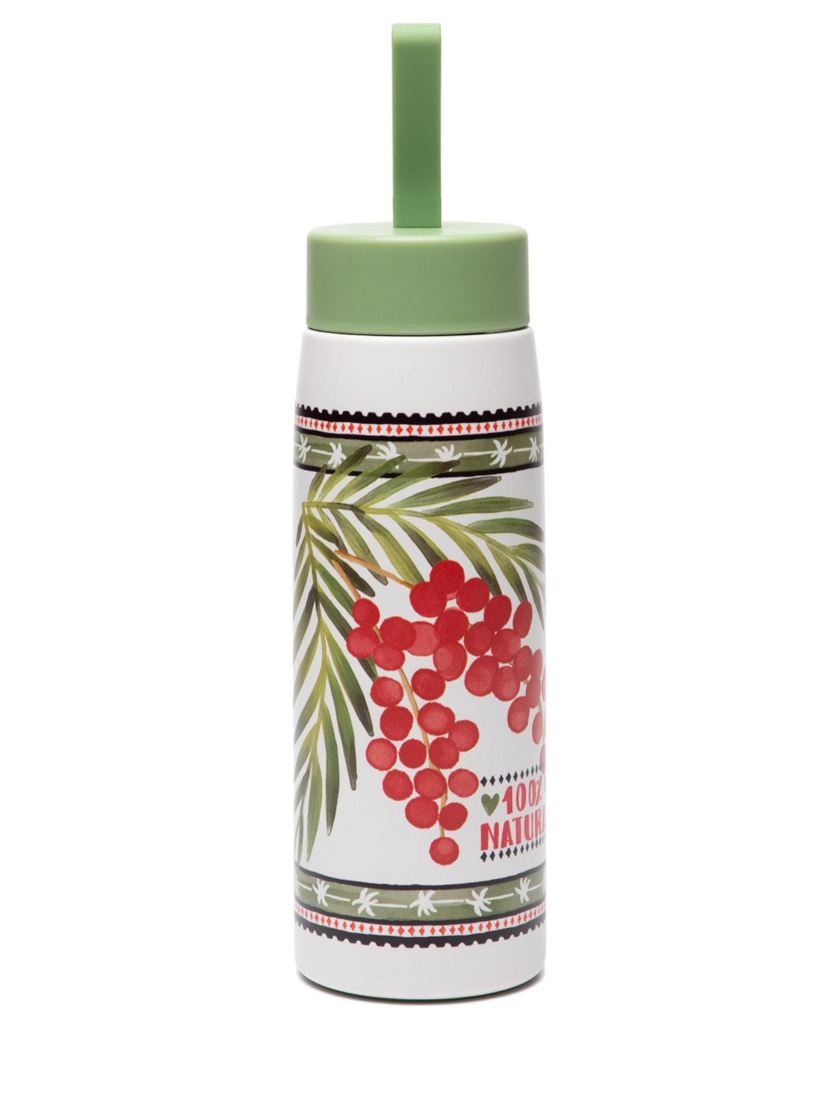 Garrafa Que Sede 750ml Revoada Tropical - Verde