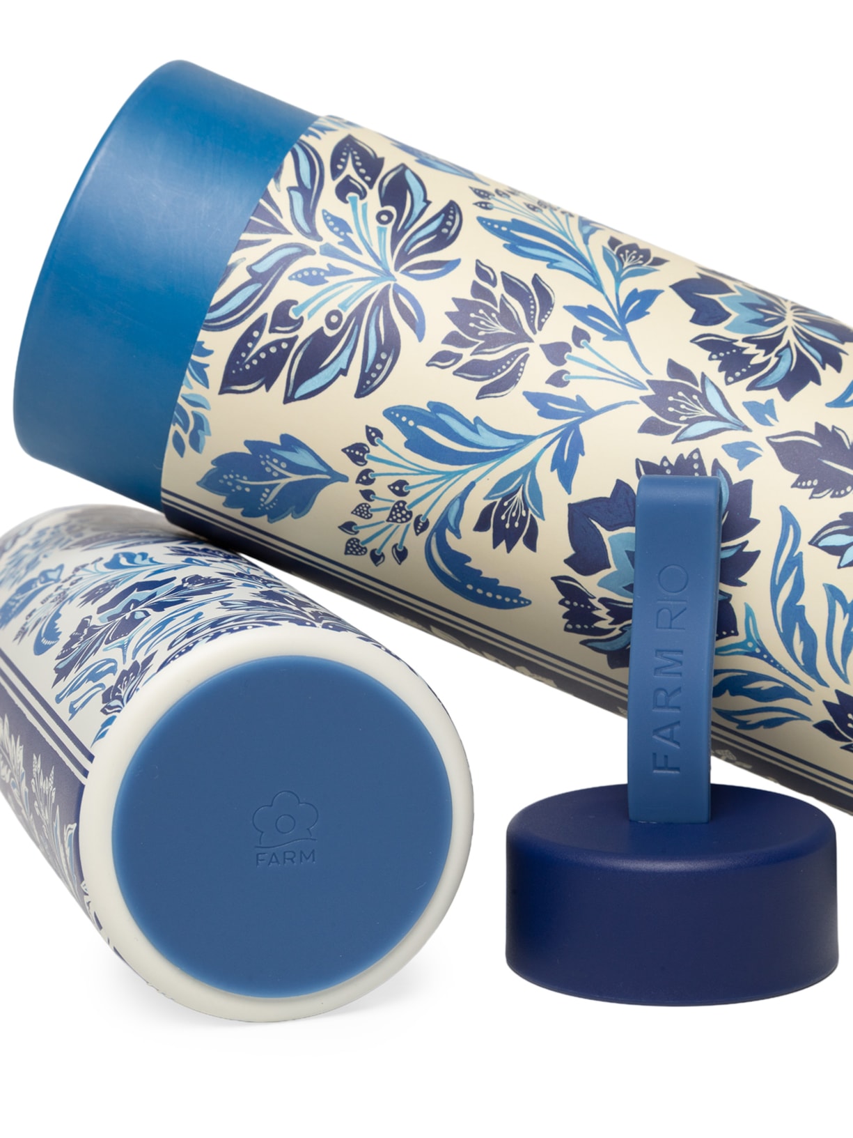 Garrafa Que Sede Encanto Tropical 500ML Azul Farm Etc