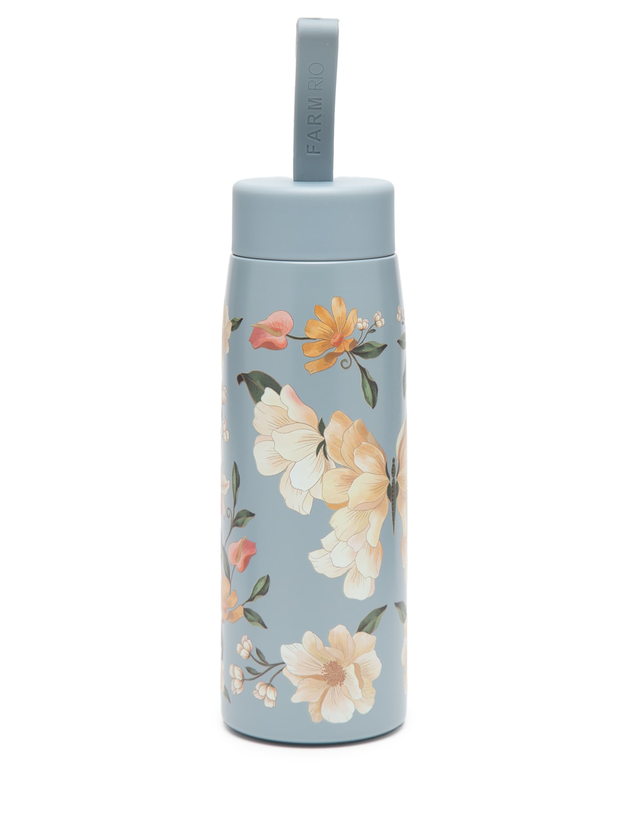 Garrafa Que Sede Floral Delicado 500ml - Azul