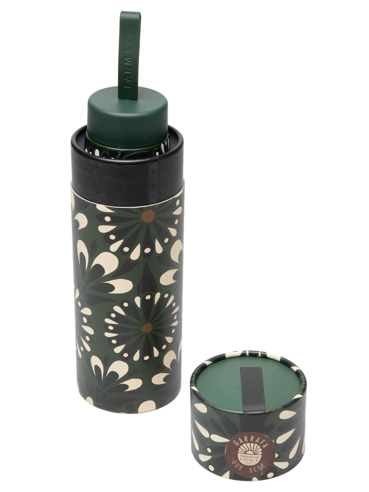 Garrafa Que Sede Florejo 500ml Verde  Farm Etc