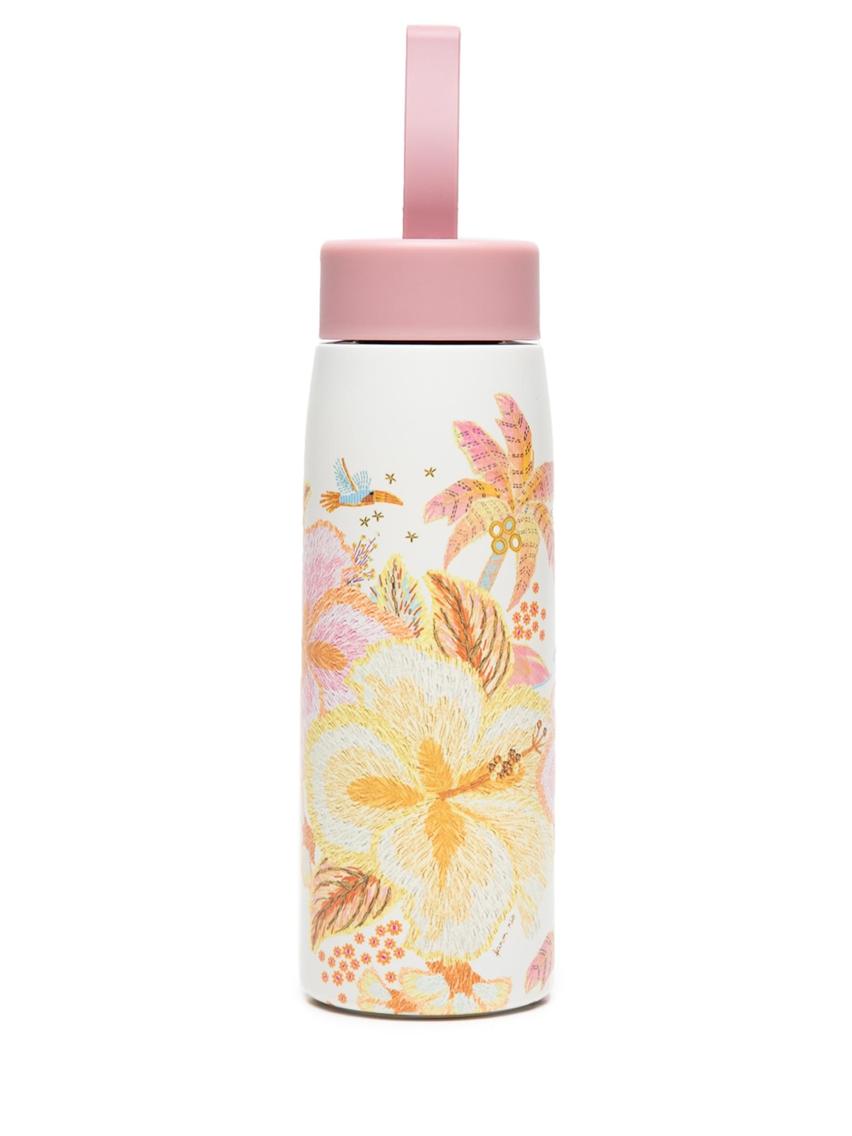 Garrafa Que Sede Ilha De Flor 500ml - Rosa