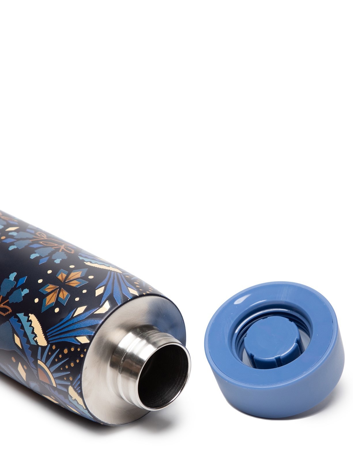 Garrafa Que Sede Lenço Magia Tropical 750 ml Azul Farm Etc