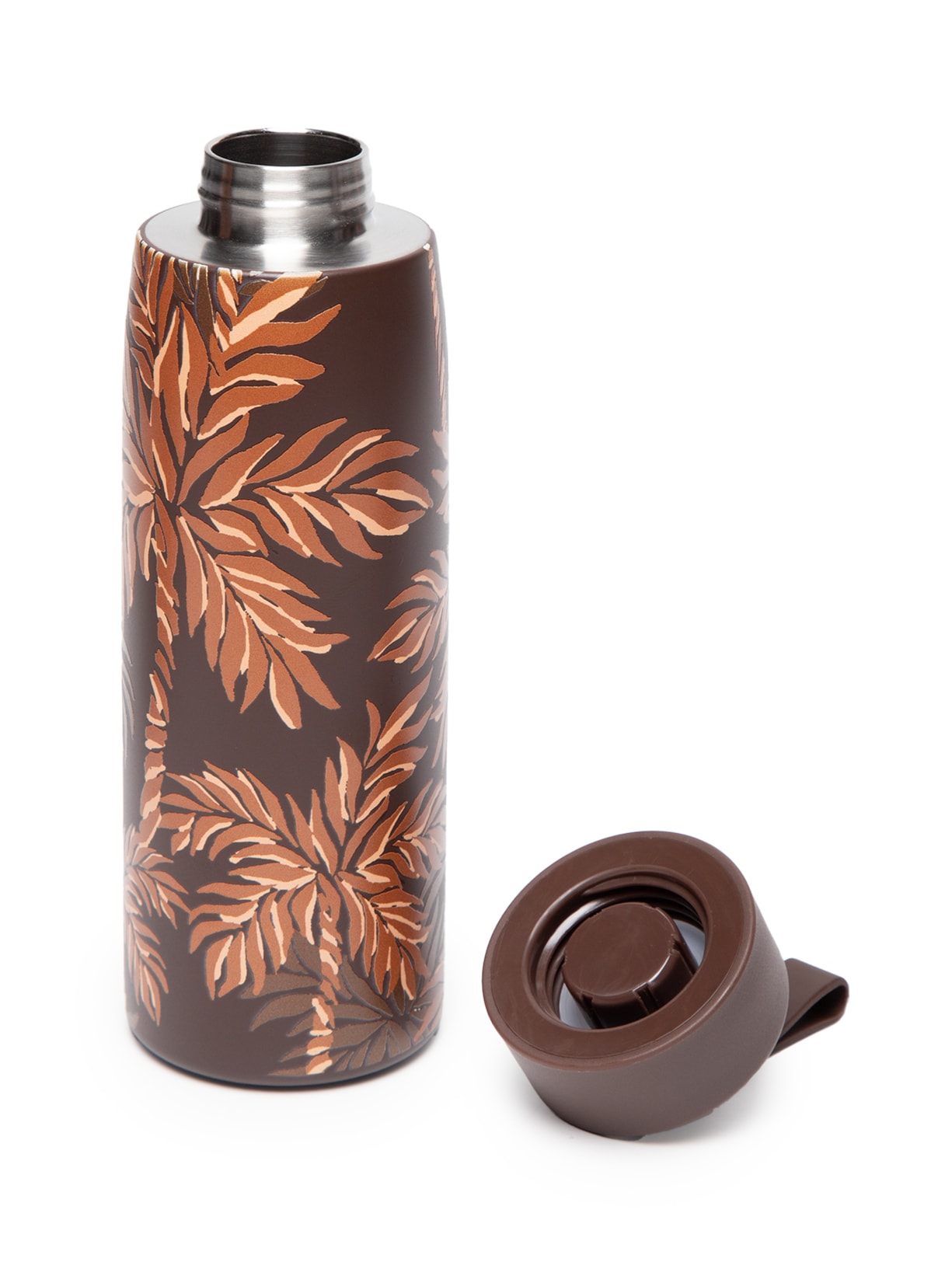 Garrafa Que Sede Olhar Na Floresta 500ml Marrom  Farm Etc