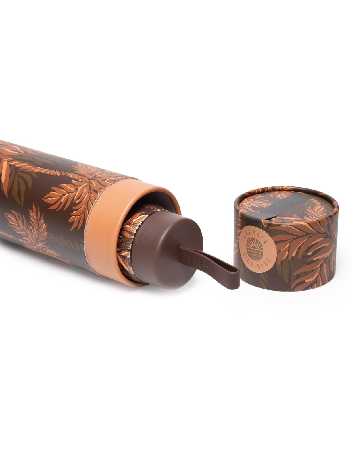 Garrafa Que Sede Olhar Na Floresta 500ml Marrom  Farm Etc