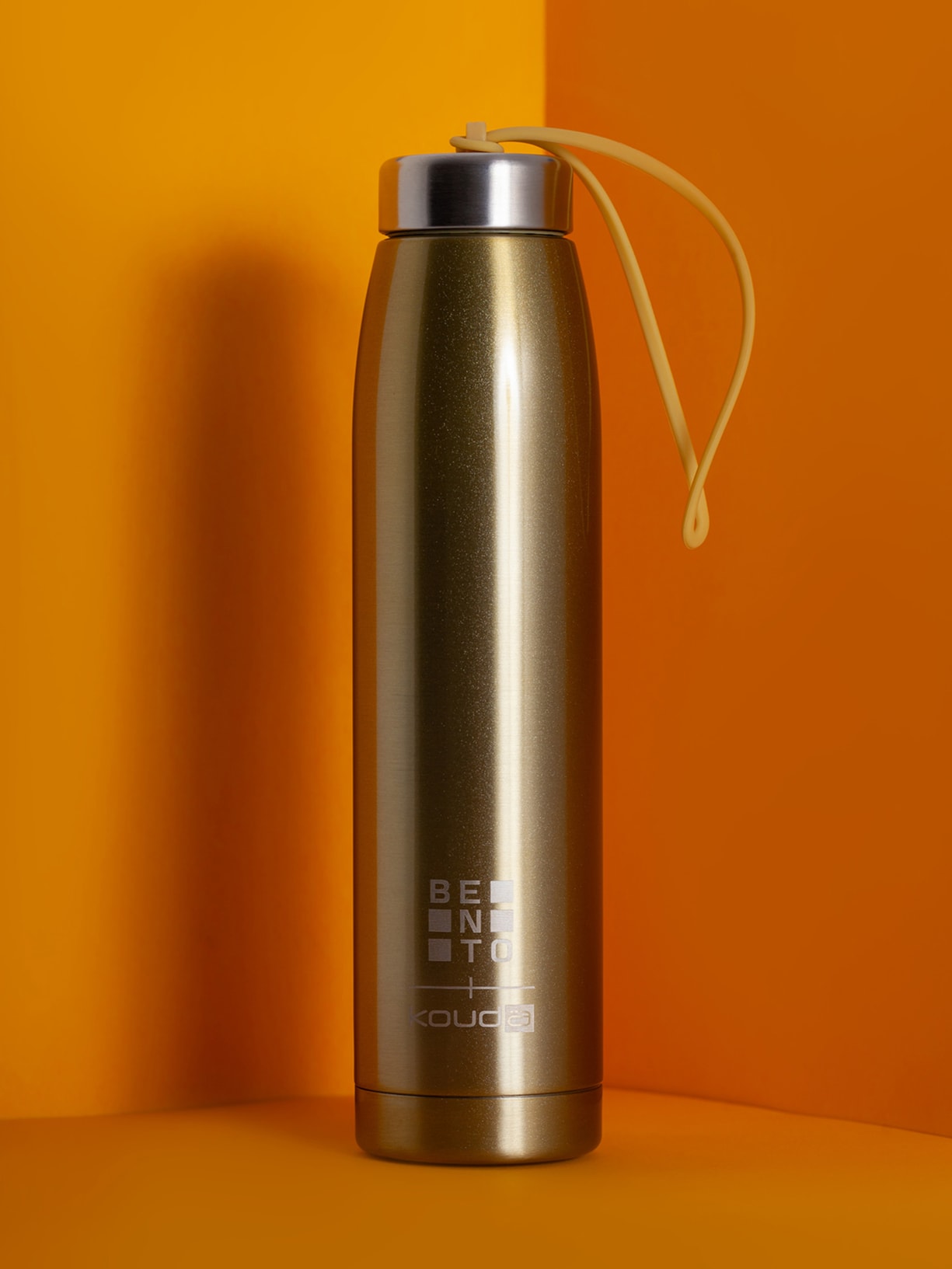 Garrafa Térmica 500ml Bento Go! Dourado Kouda