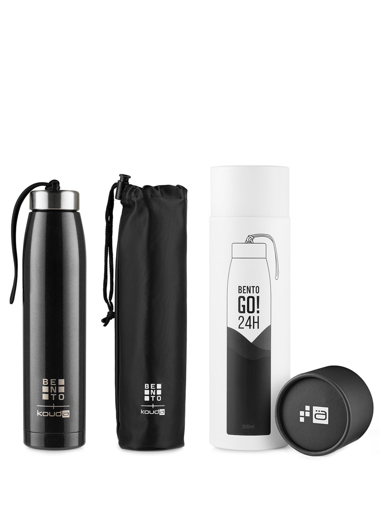 Garrafa Térmica 500ml Bento Go! Preto Kouda