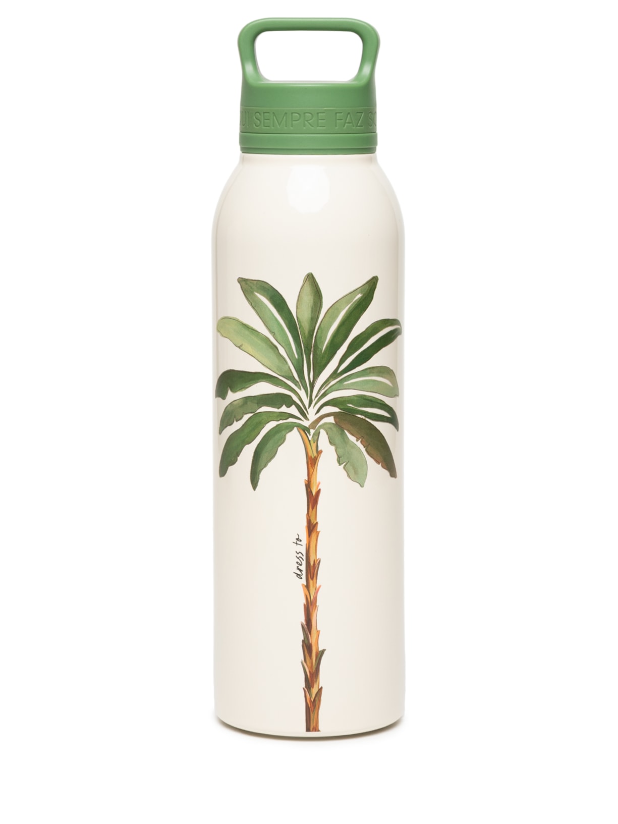 Garrafa Térmica 750ML Estampa Tropicana - Branco
