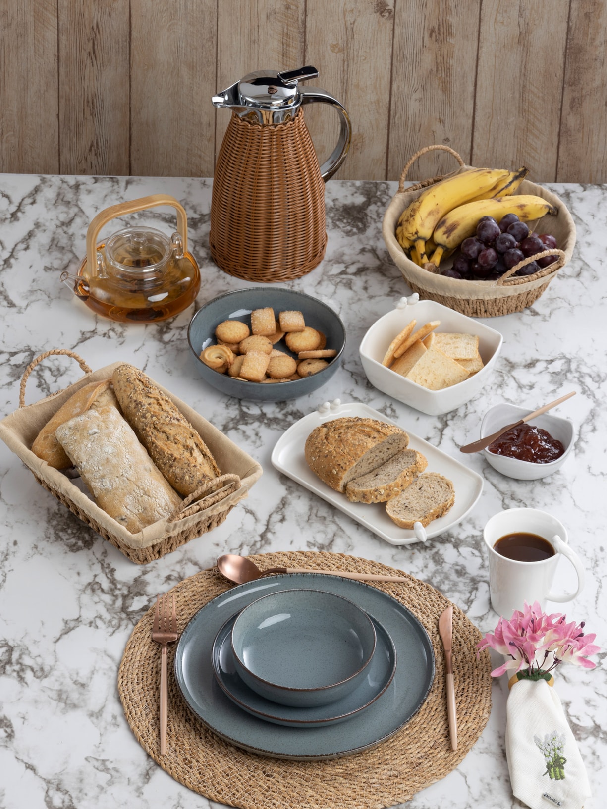 Garrafa Térmica Aço lnox Marrom Wolff