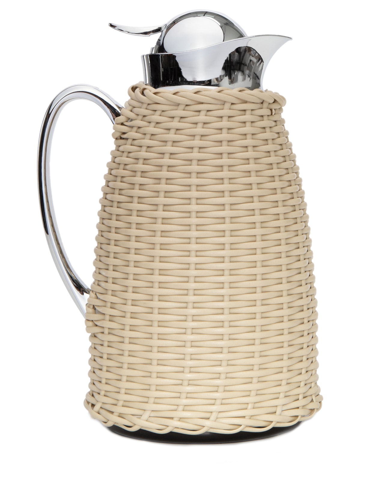 Garrafa Térmica Cromada 1L Juquehy - Bege