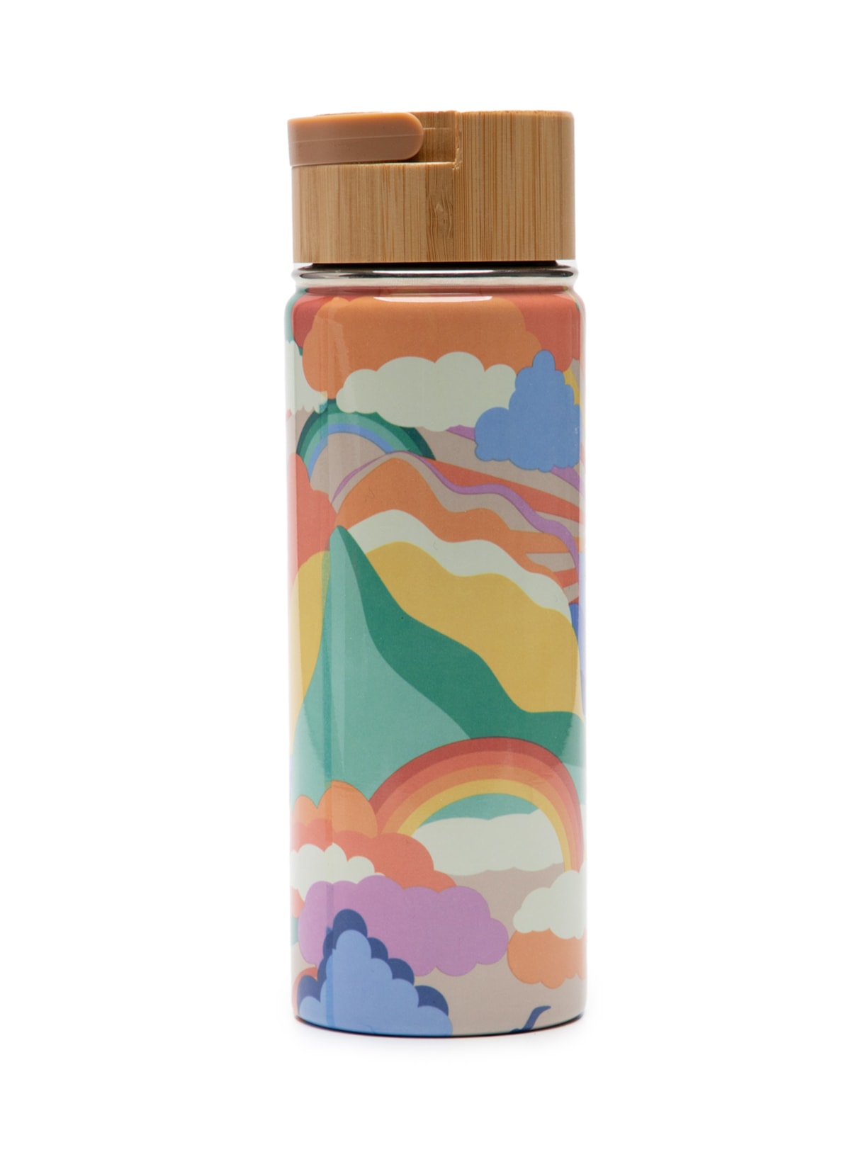 Garrafa Térmica Estampa Paradiso - Azul