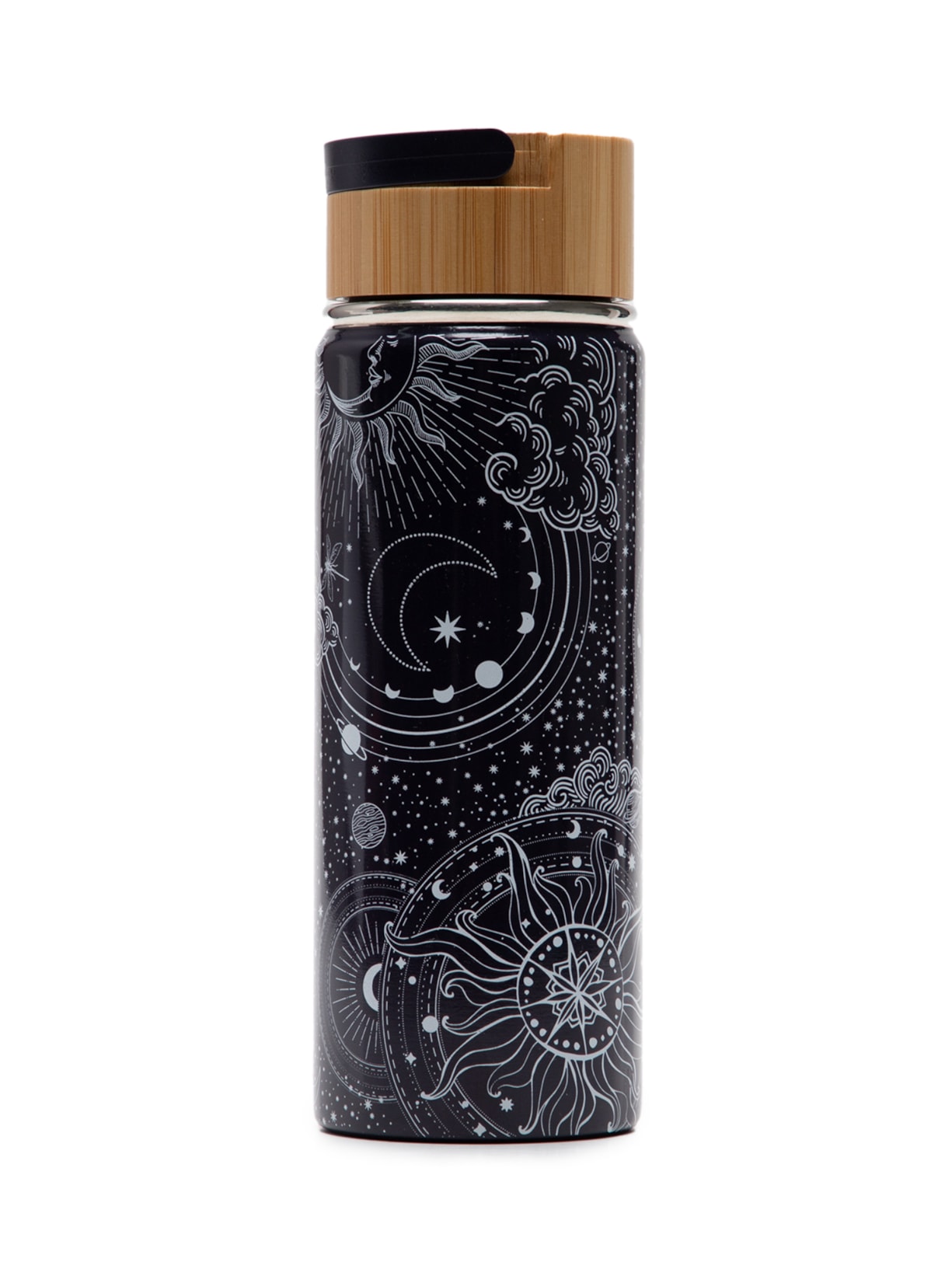 Garrafa Térmica Estampa Rotas - Azul