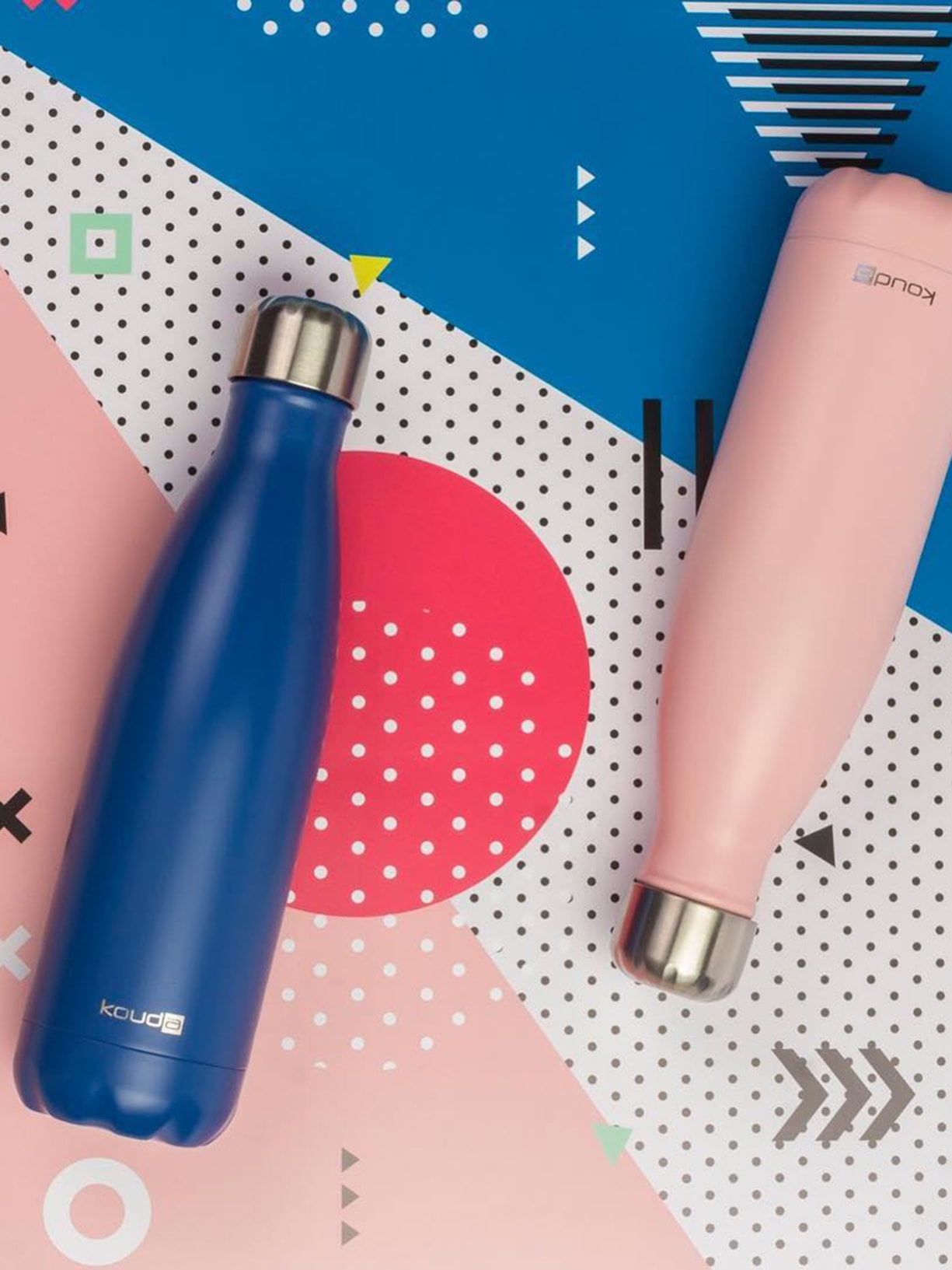 Garrafa Térmica Grey Em Aço Inox 500 ml Azul Kouda