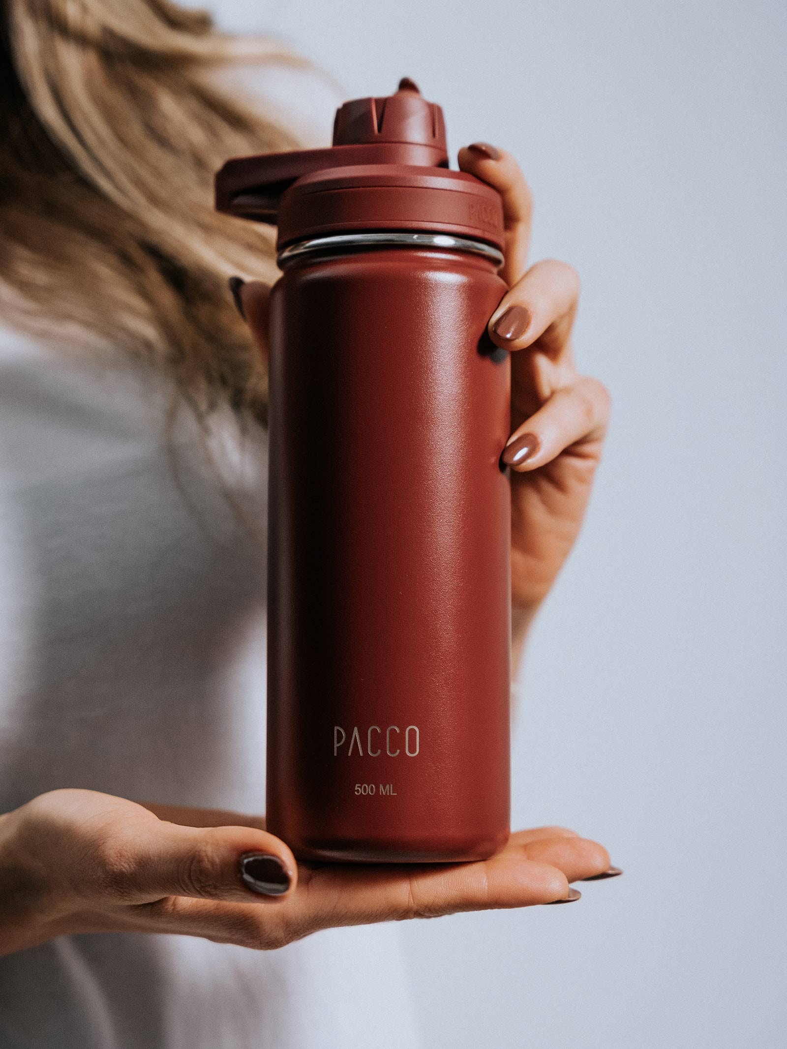 Garrafa Térmica Hydra V2 500ml - Pacco - Marrom