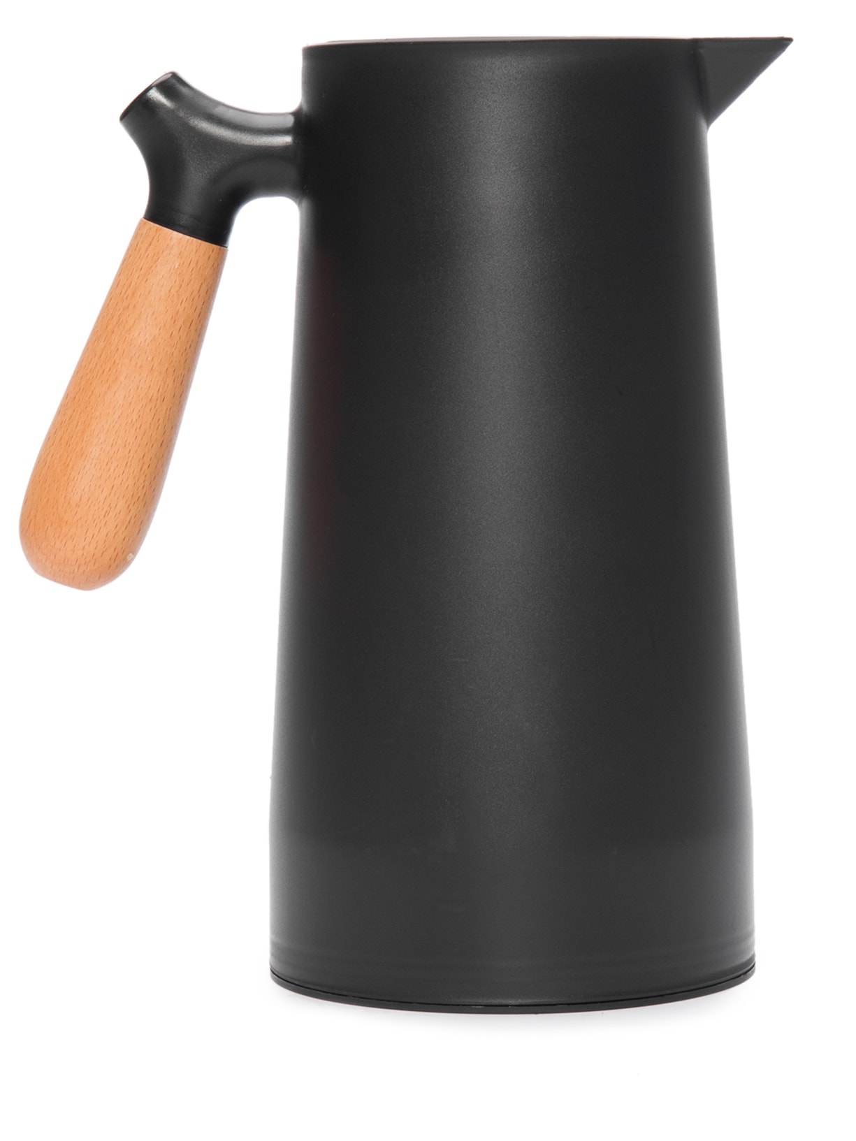 Garrafa Térmica Plástico C/ Cabo Madeira Nórdica 1l - Preto