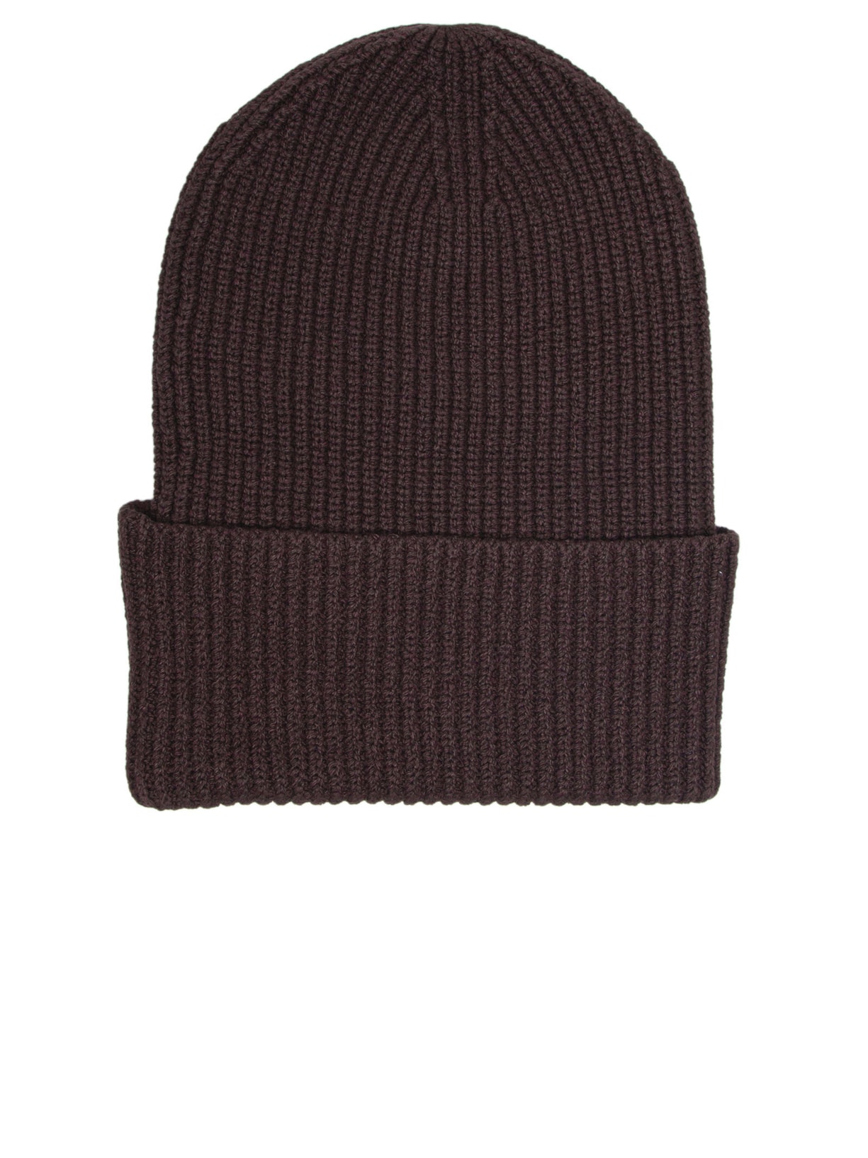 Gorro Feminino em Tricô Canelado - Marrom