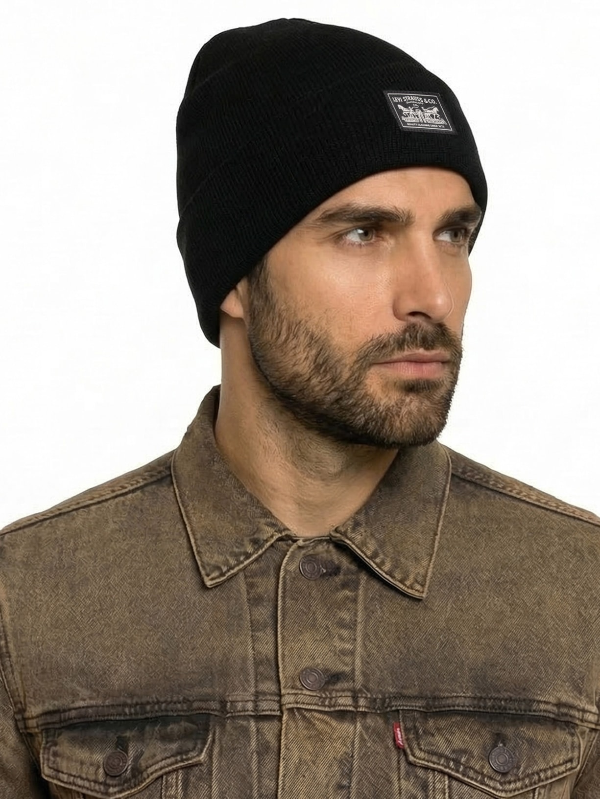 Gorro Masculino Com Patch Traseiro Preto Levi's