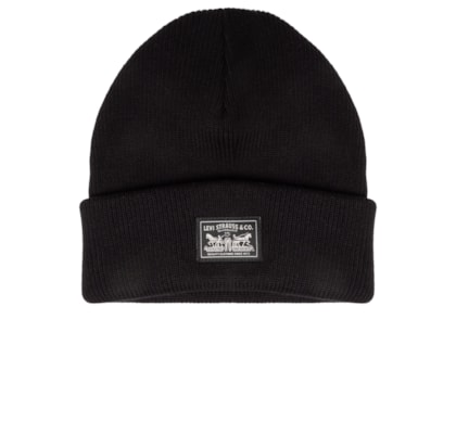 Gorro Masculino Com Patch Traseiro - Preto