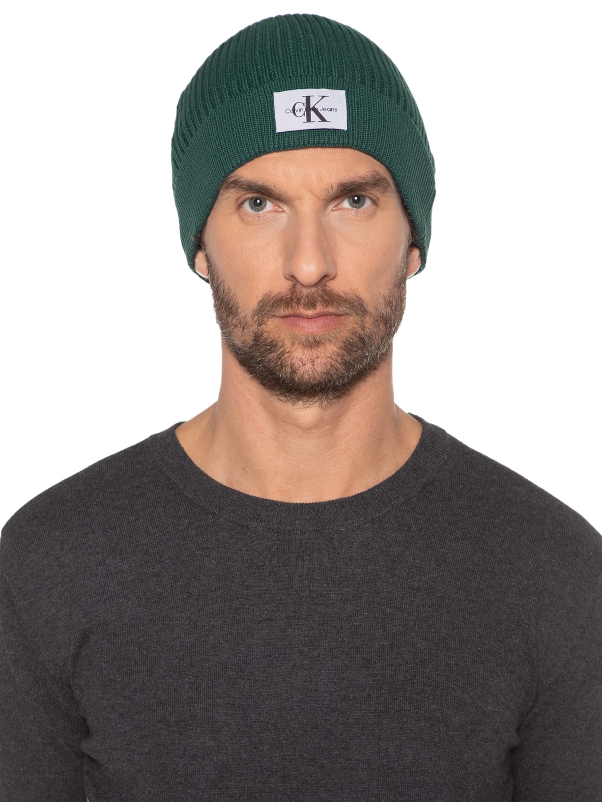 Gorro Masculino Etiqueta Verde Calvin Klein Jeans
