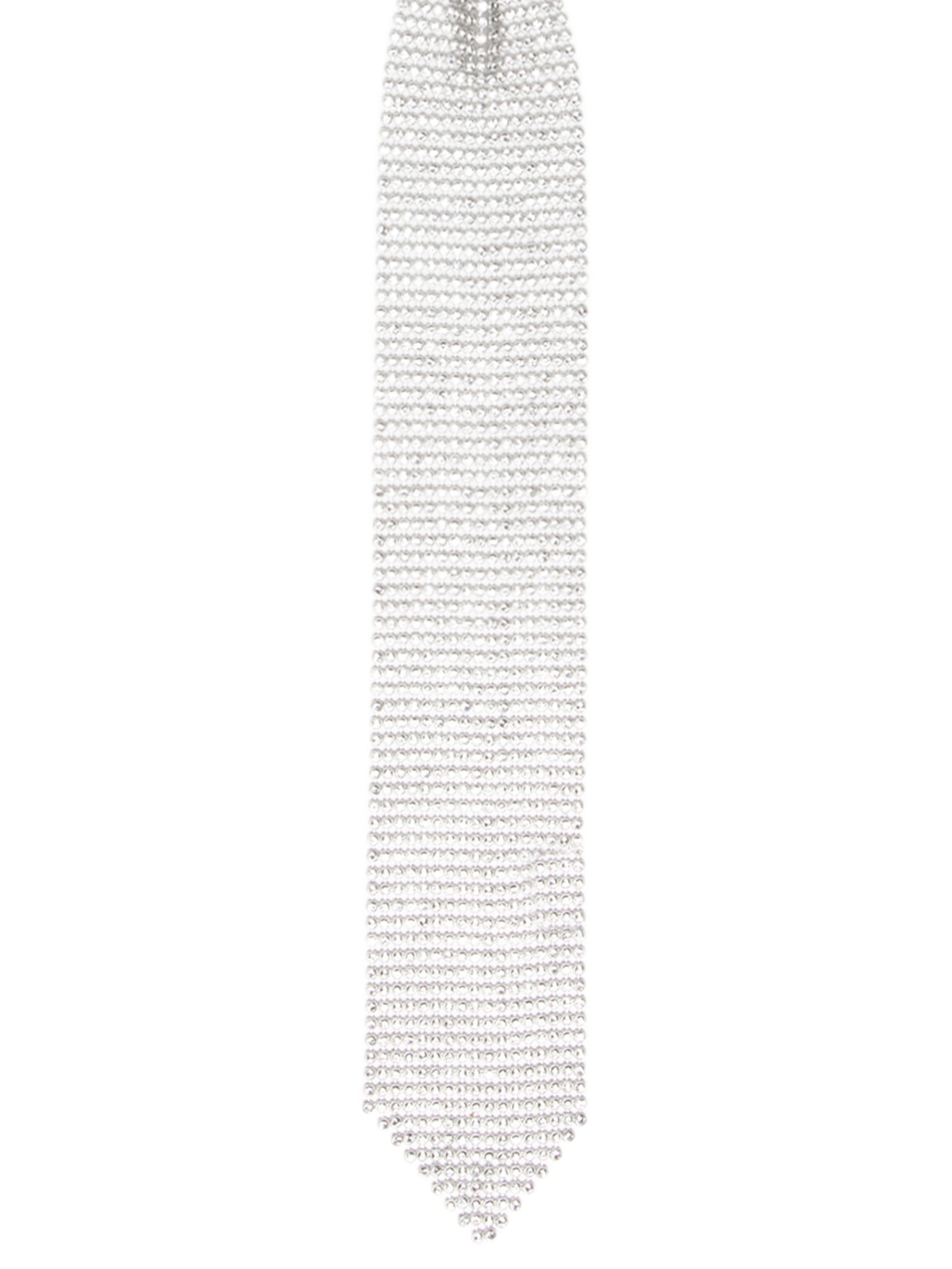 Gravata Feminina Cristal Prateado S2g + Piesse