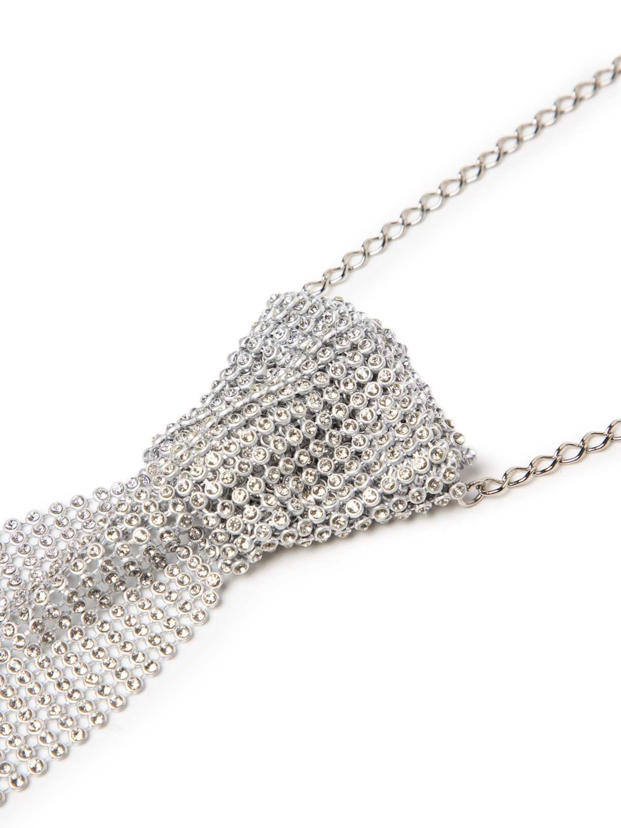 Gravata Feminina Cristal Prateado S2g + Piesse