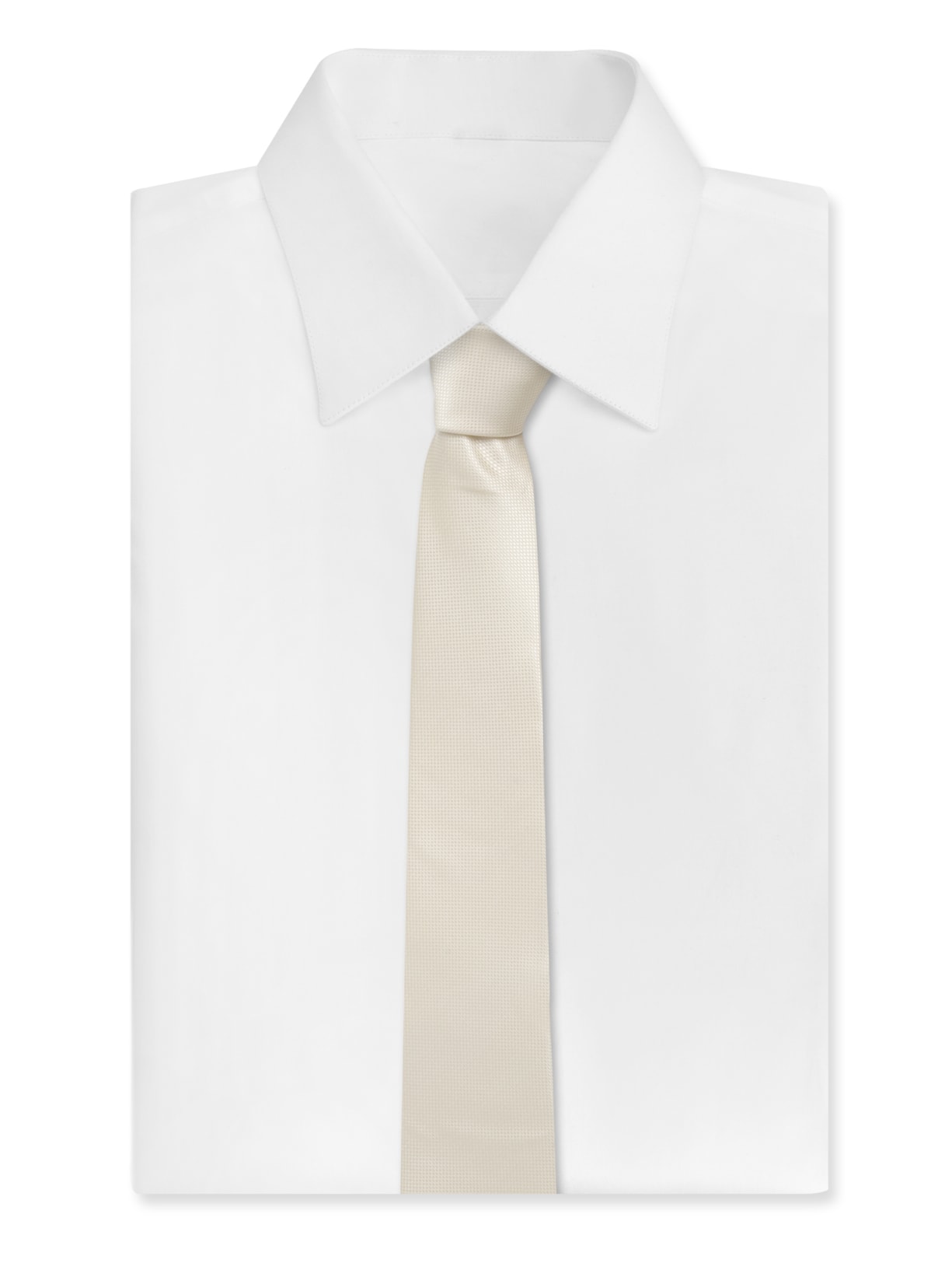 Gravata Masculina Em Jacquard Regular Lisa Branco '2 Essential