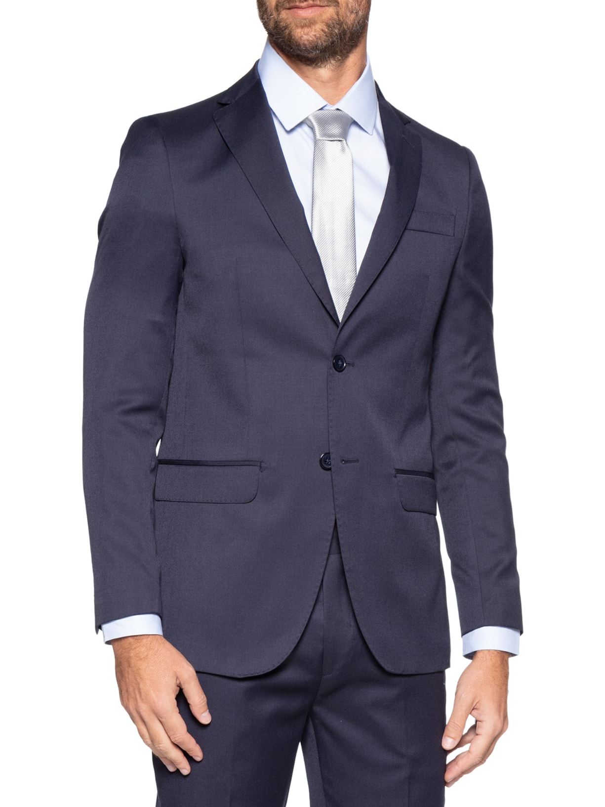 Gravata Masculina Maquineta Diagonal Cinza Sergio K