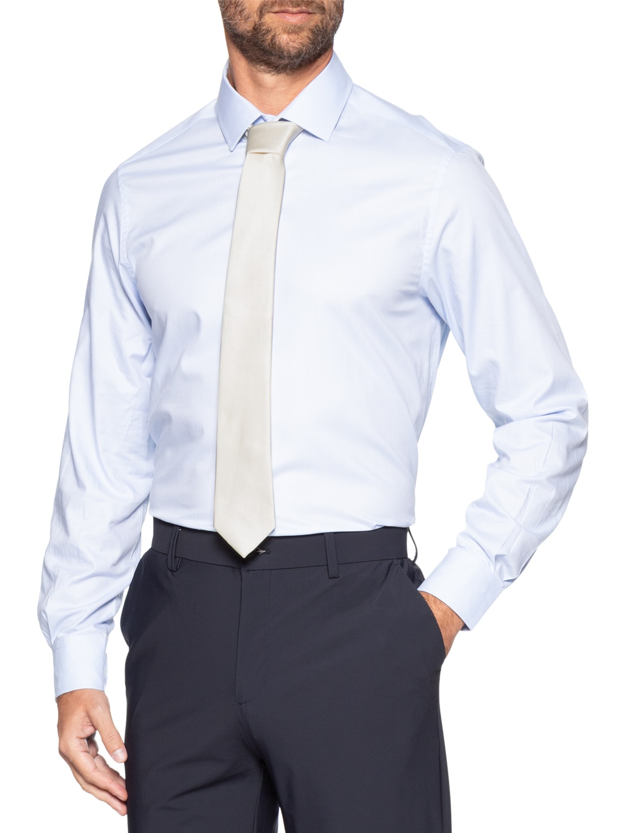 Gravata Masculina Maquineta Essencial Branco Sergio K