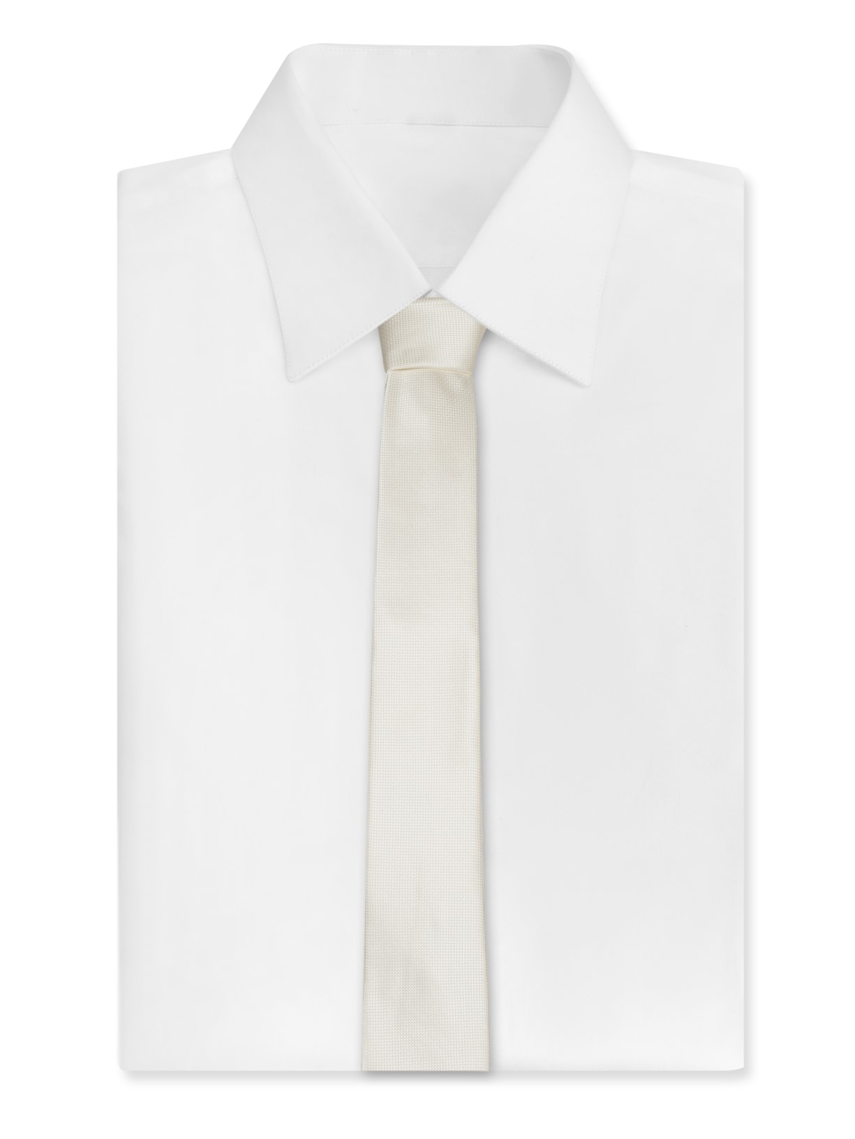 Gravata Masculina Maquineta Essencial Branco Sergio K