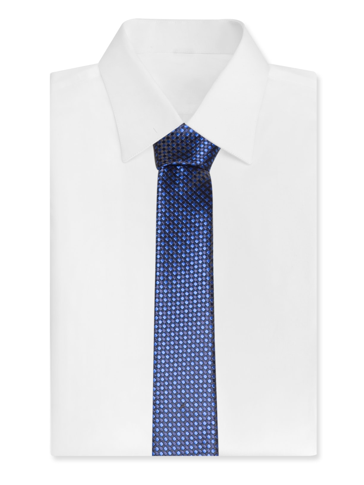 Gravata Masculina Maquineta Mini Square Azul Sergio K