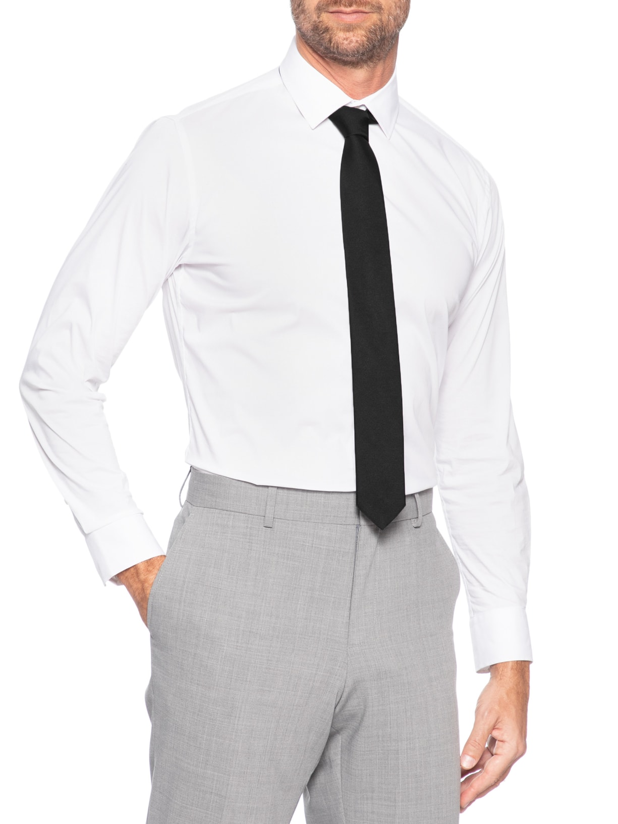 Gravata Masculina Tie 6 Preto Hugo