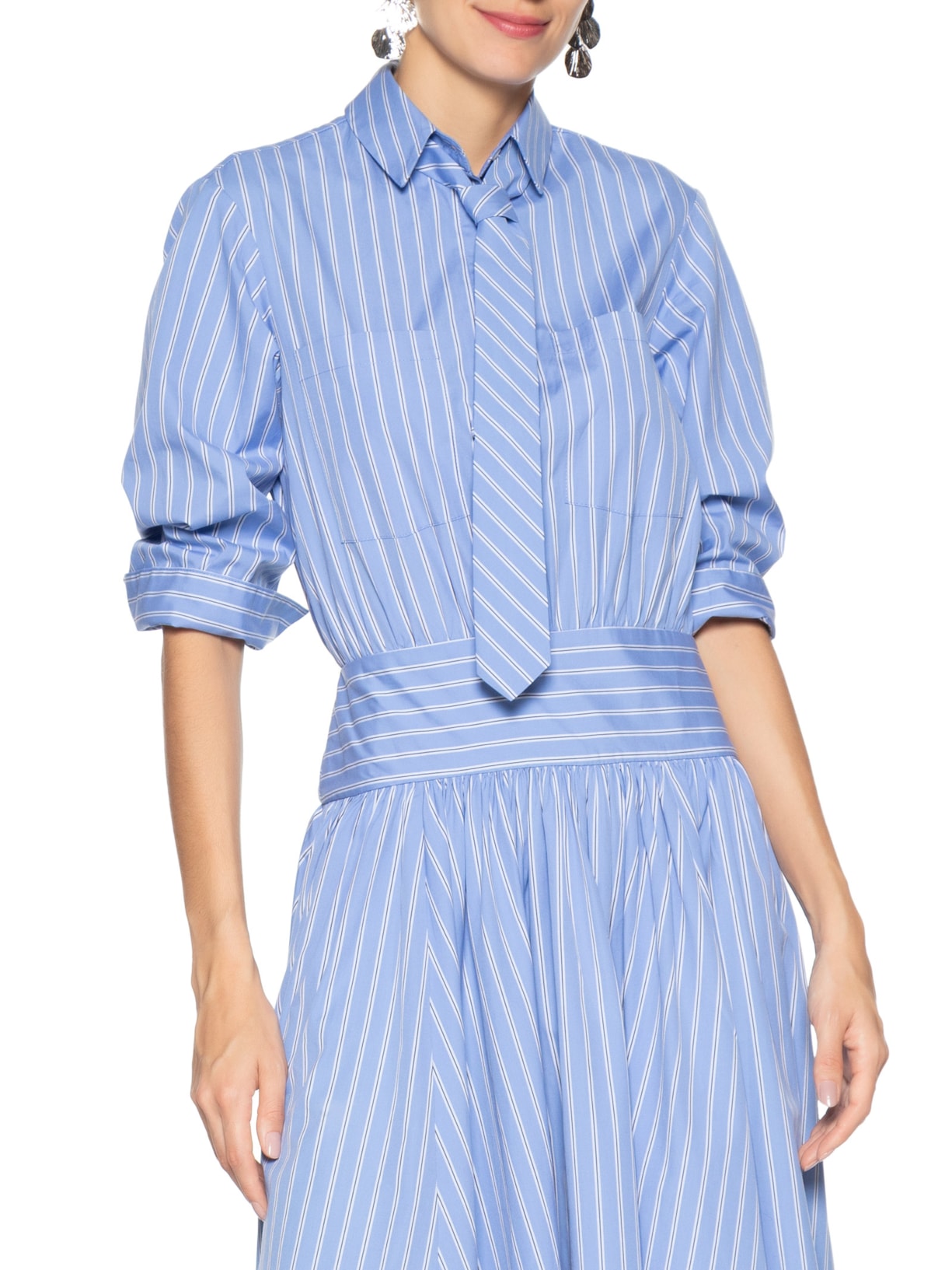 Gravata Slim Azul Andrea Marques