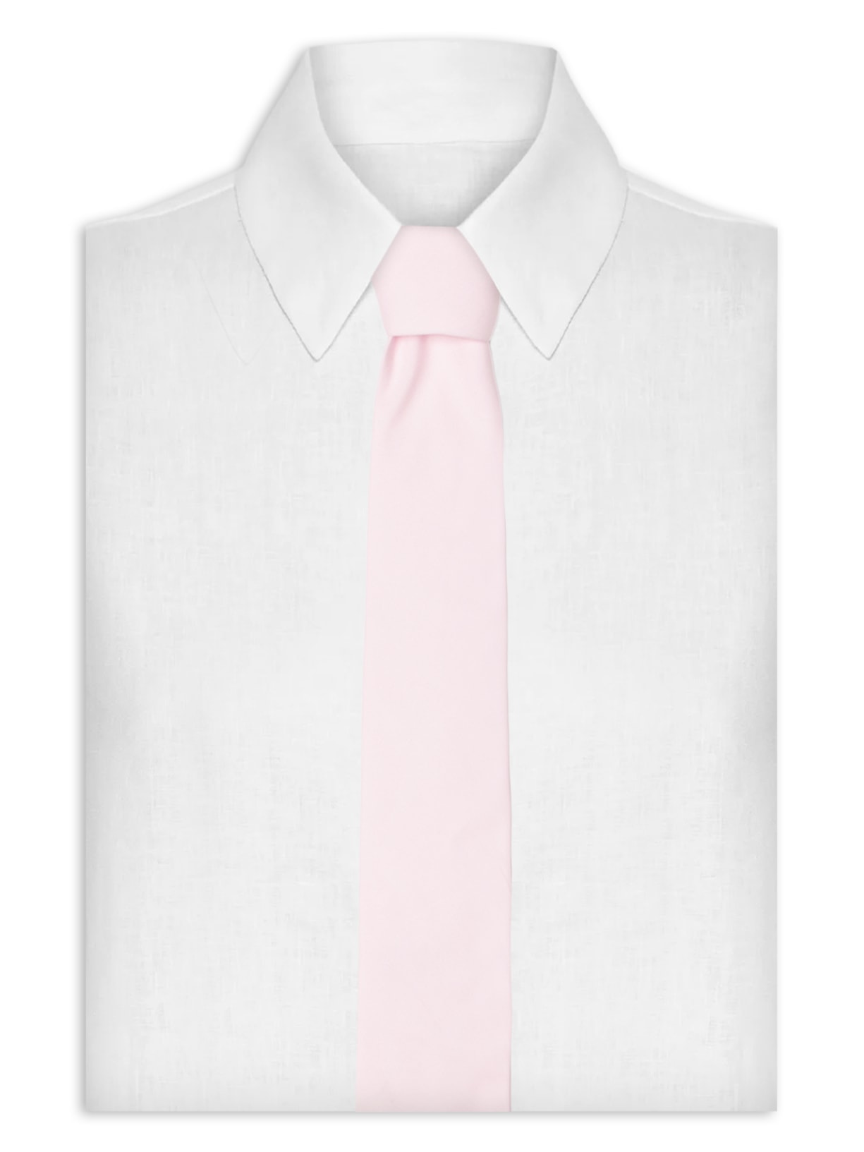 Gravata Unissex Tricoline - Rosa