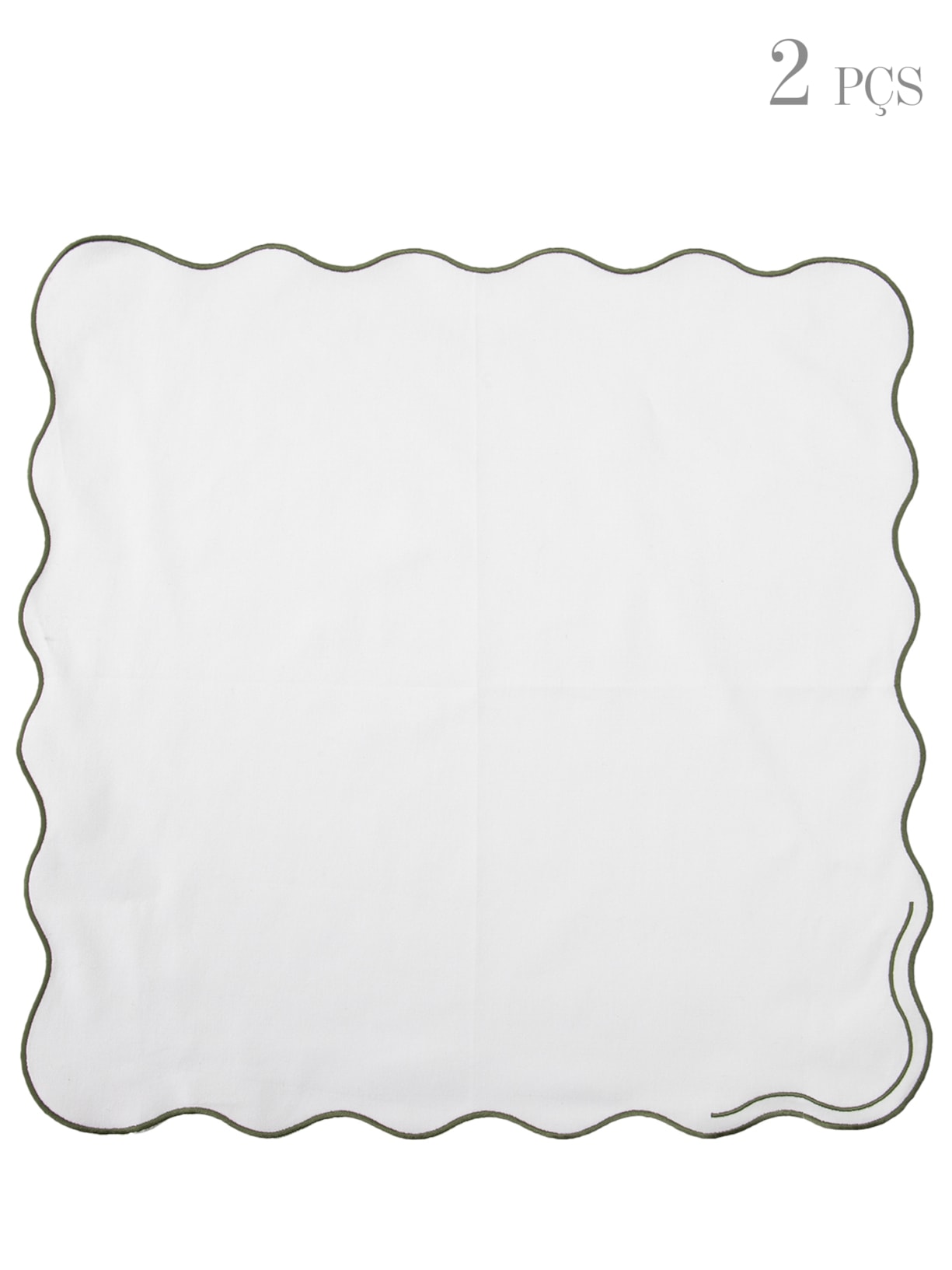 Guardanapo Algodão Guirlanda - Branco