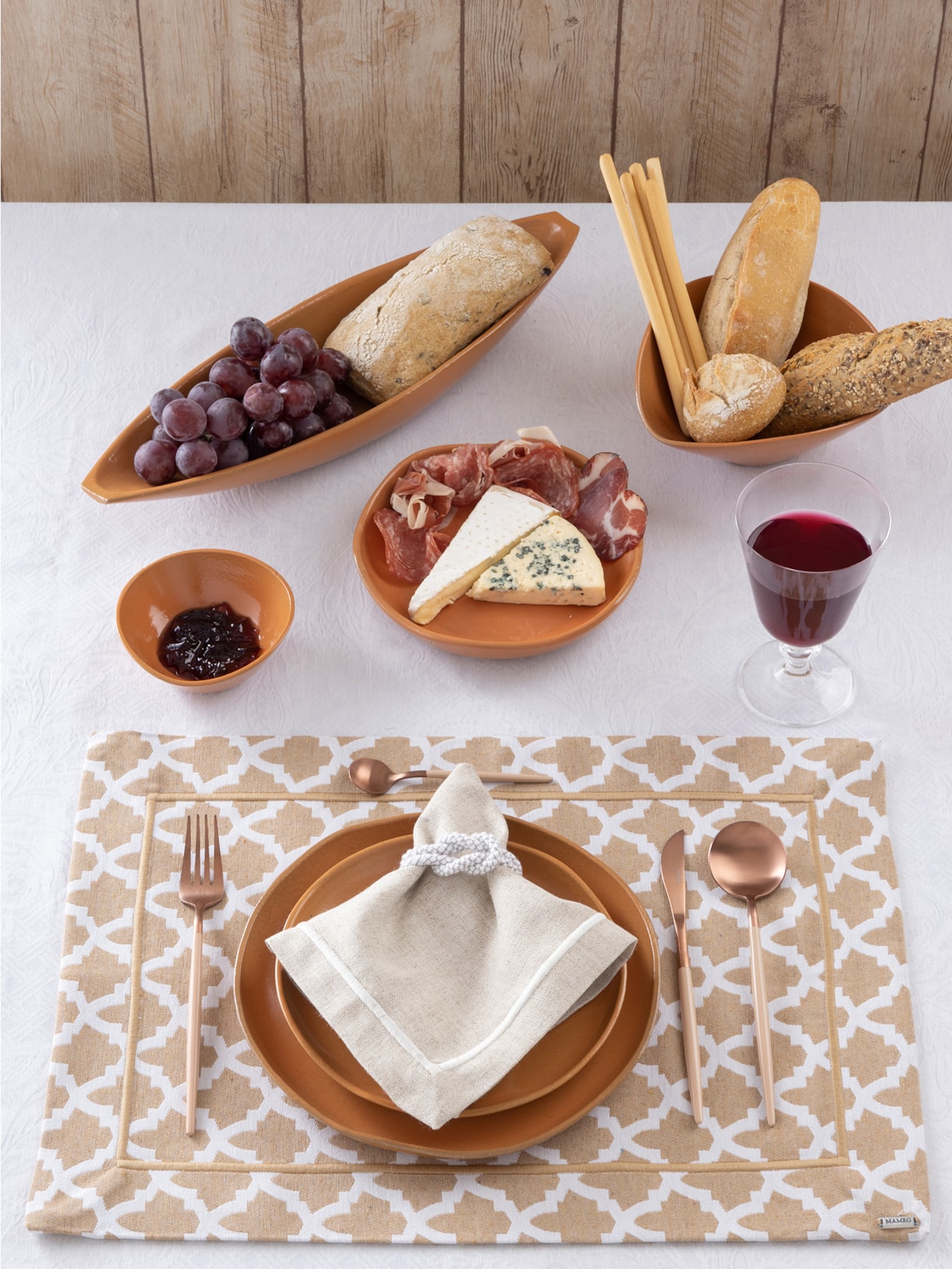 Guardanapo Cru 1 Peça Bege Mameg