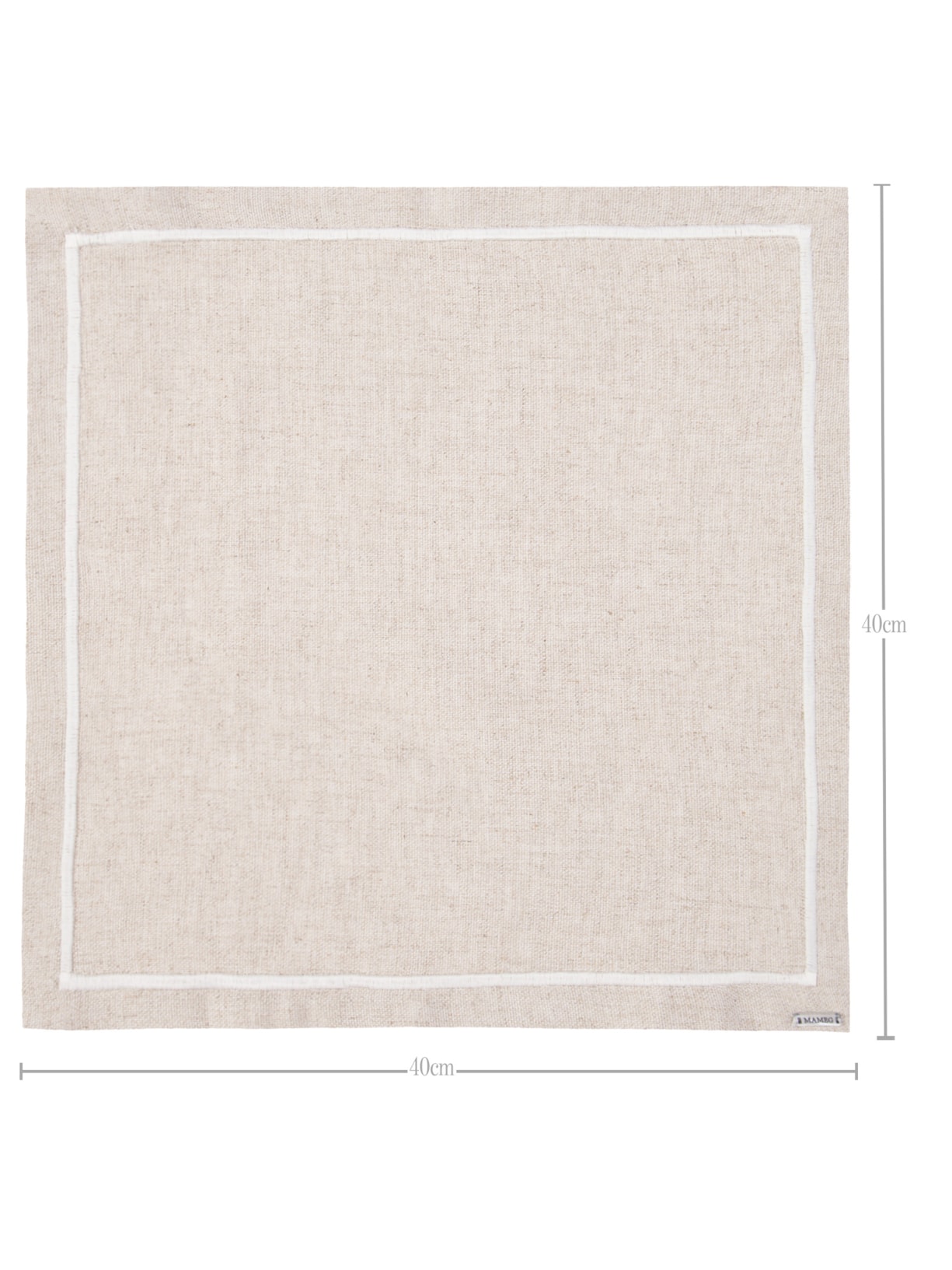 Guardanapo Cru 1 Peça Bege Mameg