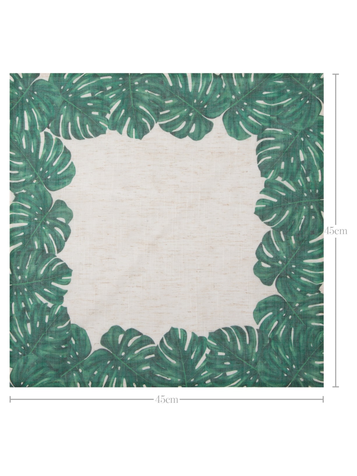 Guardanapo De Mesa Folhagens 1 Peça Verde '2Home